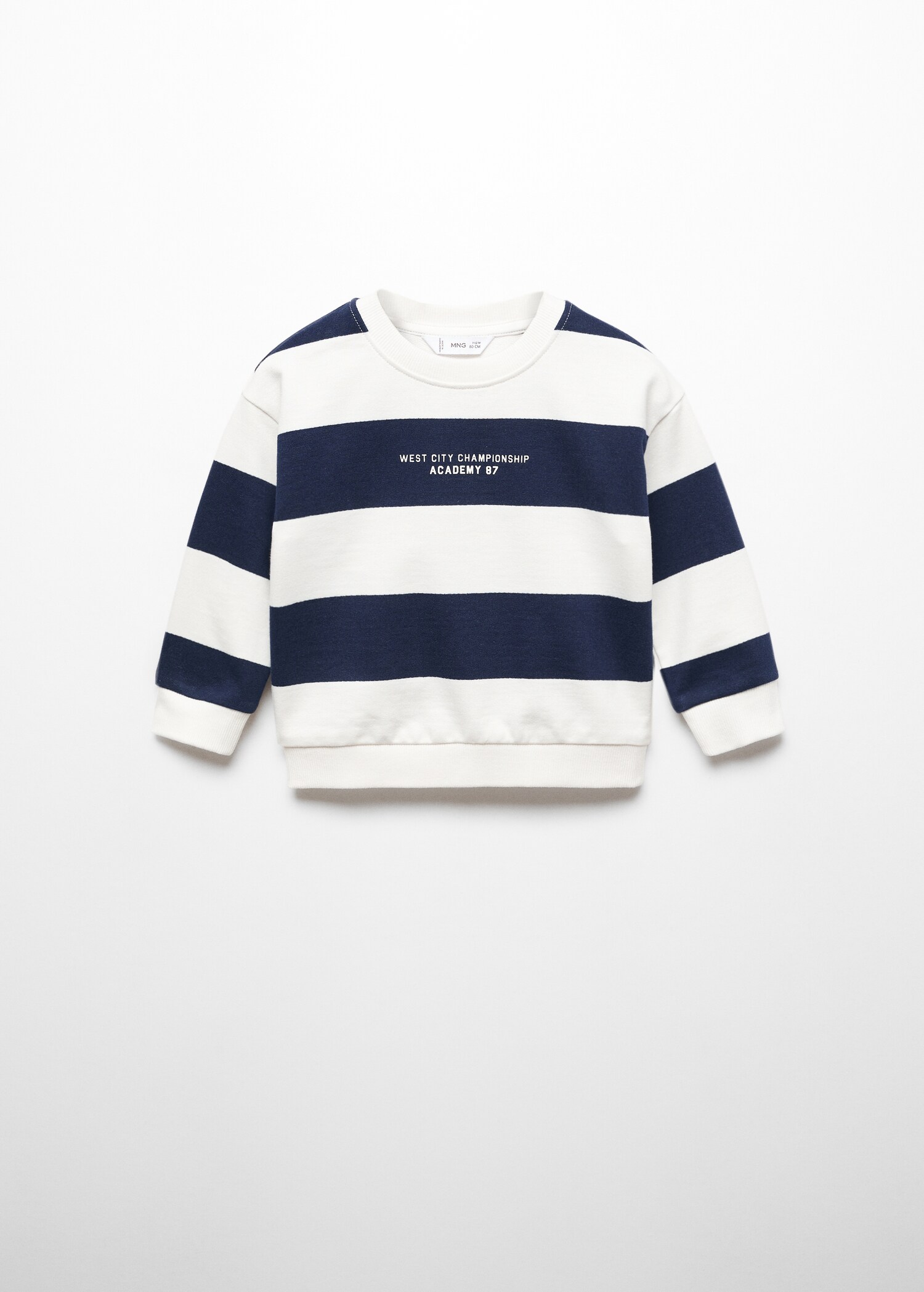 Gestreiftes Baumwoll-Sweatshirt - Artikel ohne Model