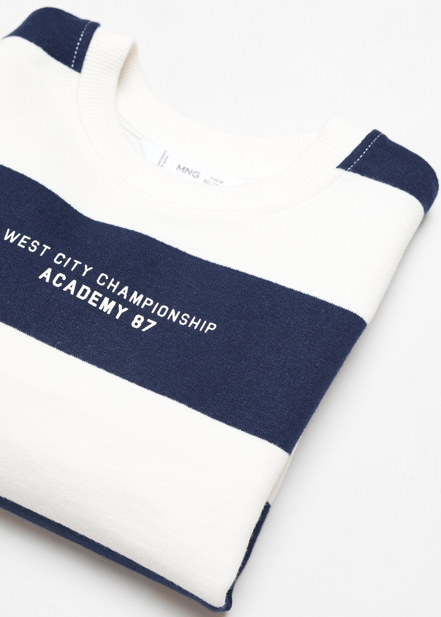 Gestreiftes Baumwoll-Sweatshirt - Detail des Artikels 8