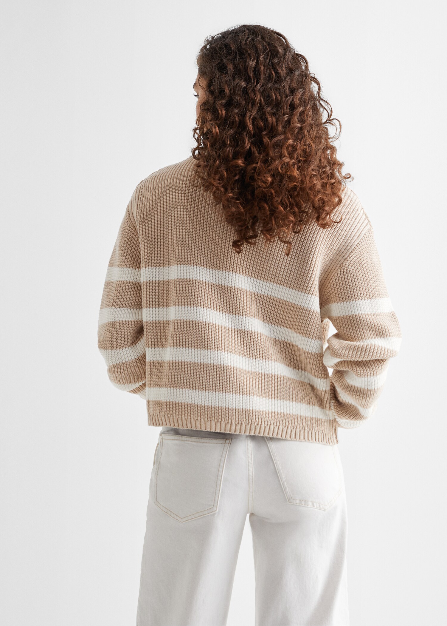 Knit striped sweater - Reverse of the article