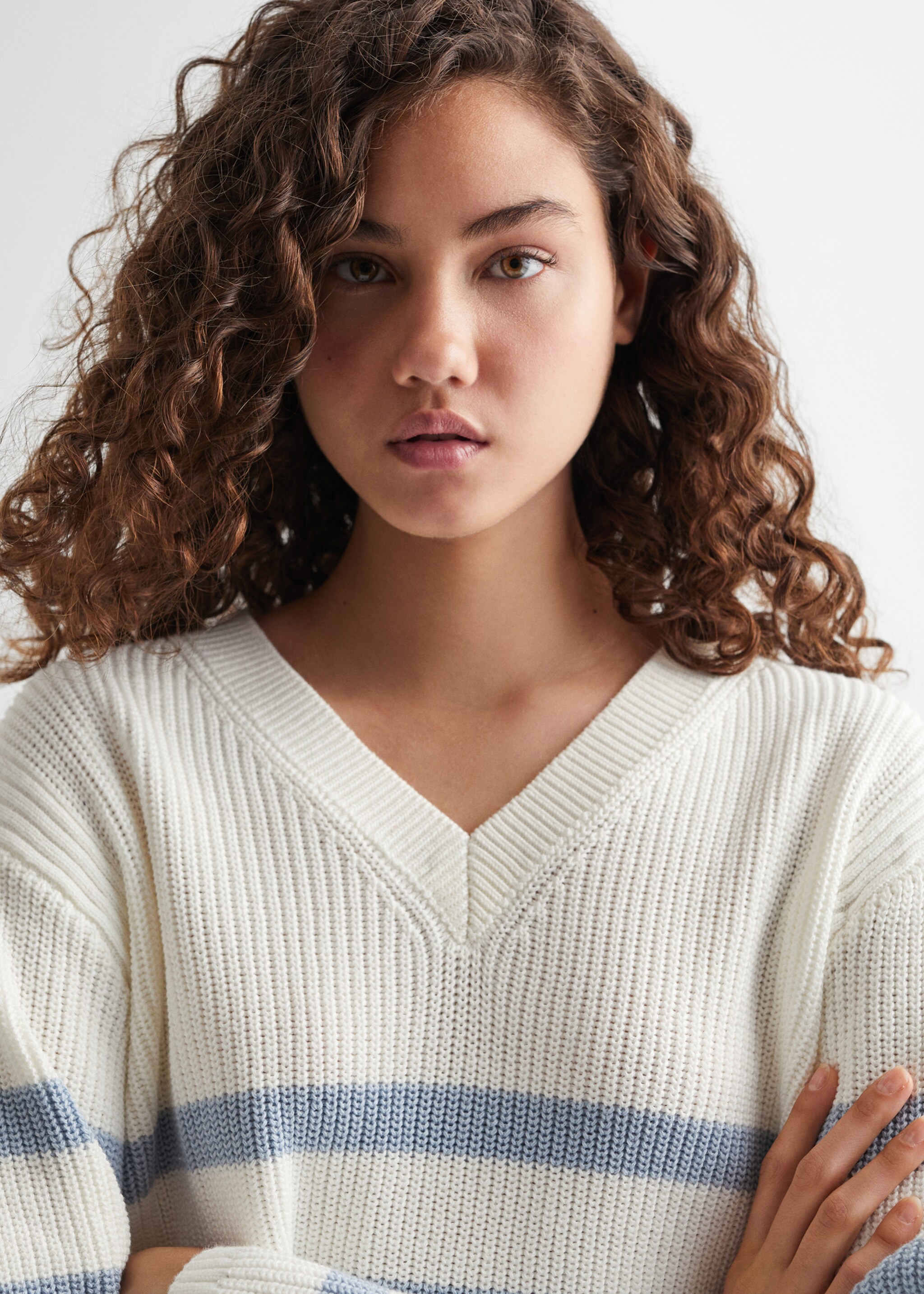 Knit striped sweater - Details of the article 1