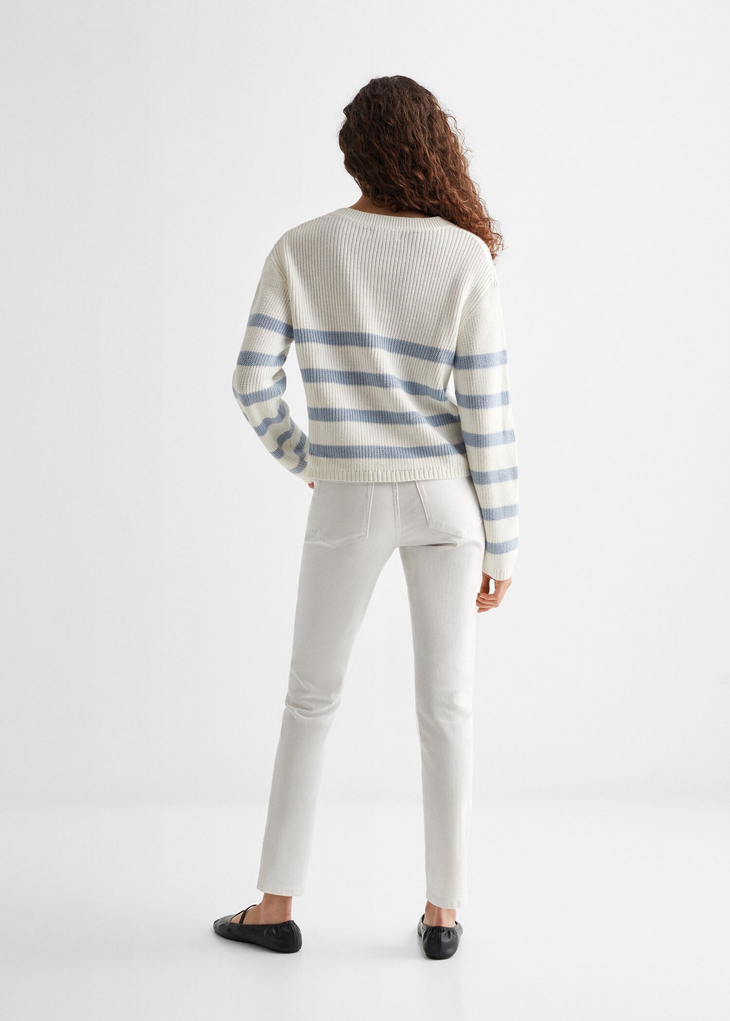 Knit striped sweater - Reverse of the article