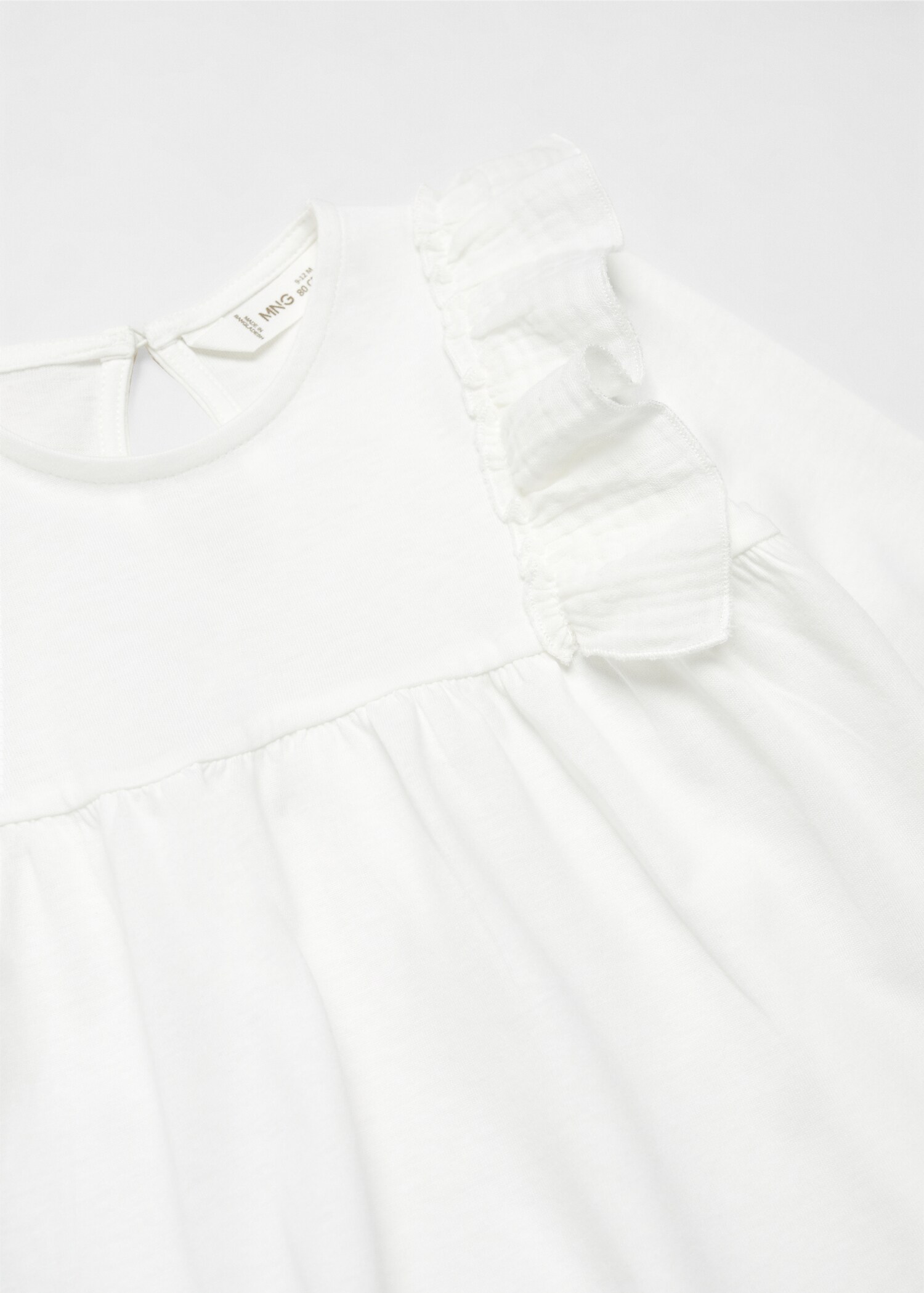 Long -sleeved t-shirt with ruffles - Details of the article 8