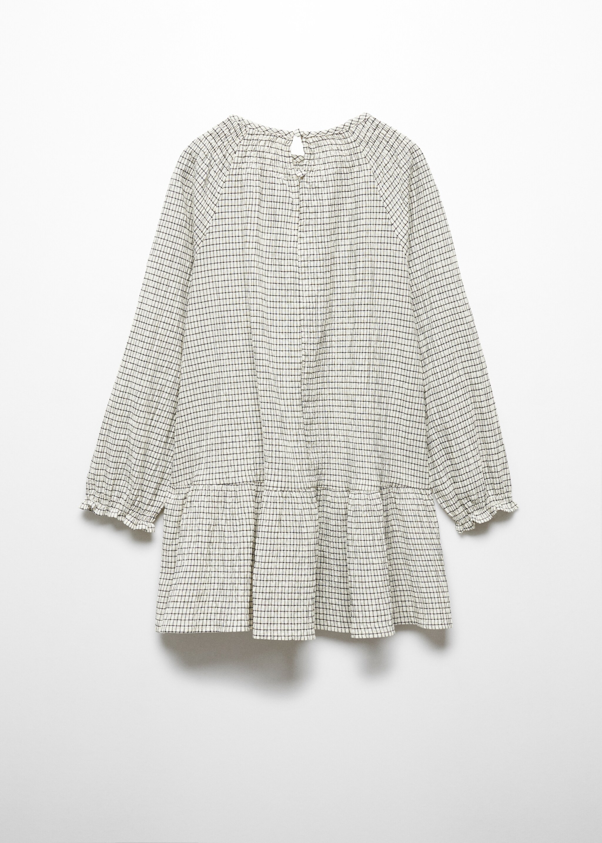 Checked print dress - Reverse of the article