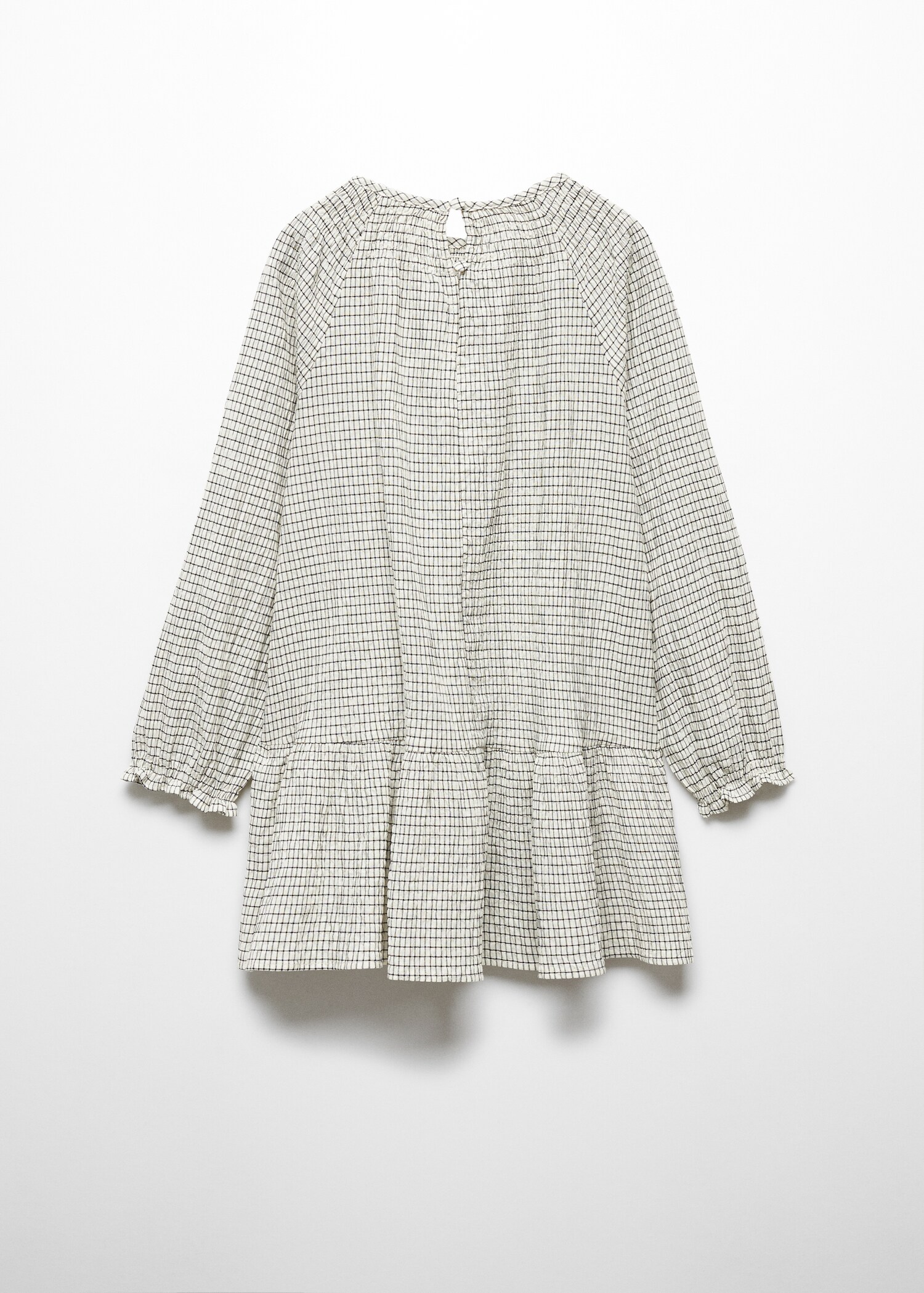 Robe imprimée carreaux - Verso de l’article