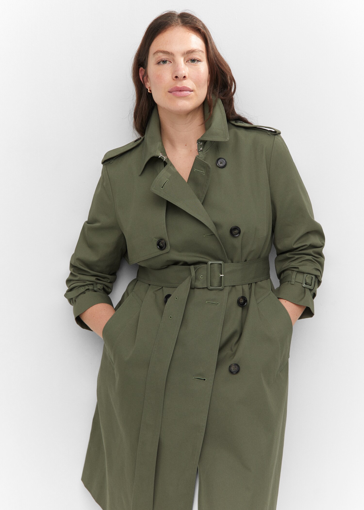 Klassischer Trenchcoat mit Gürtel - Detail des Artikels 5