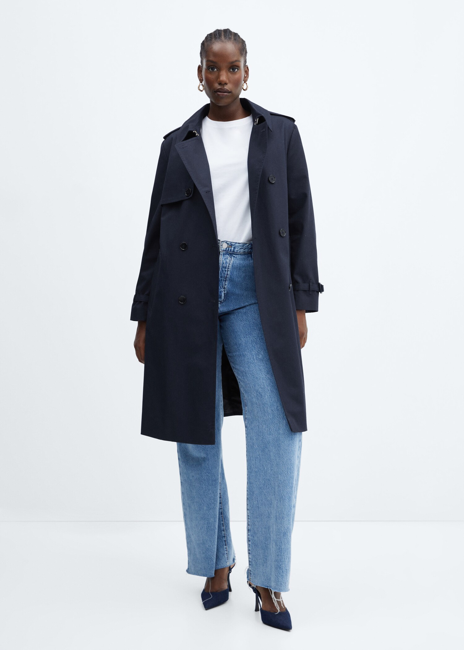 Klassischer Trenchcoat mit Gürtel - Detail des Artikels 3