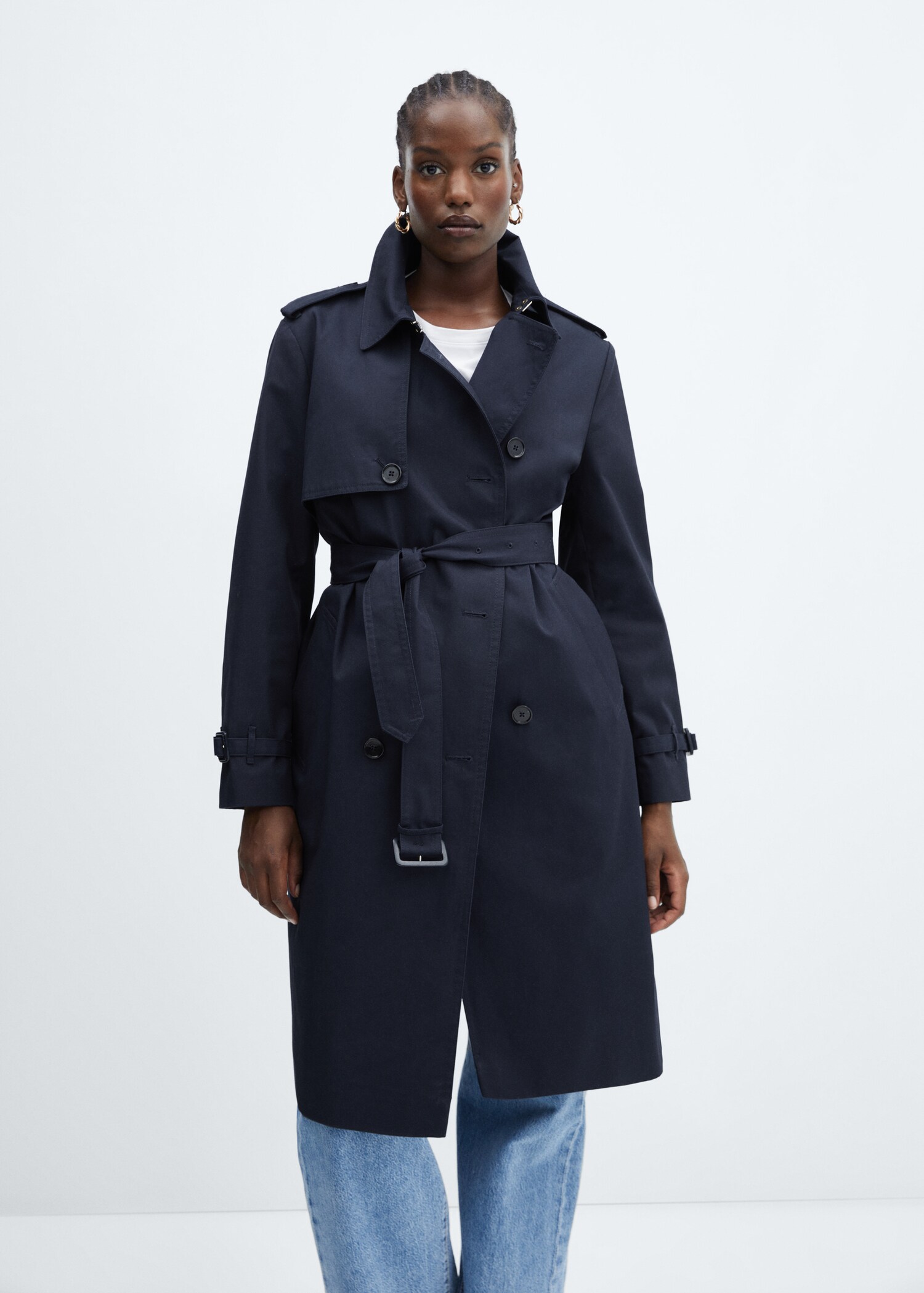 Klassischer Trenchcoat mit Gürtel - Detail des Artikels 5
