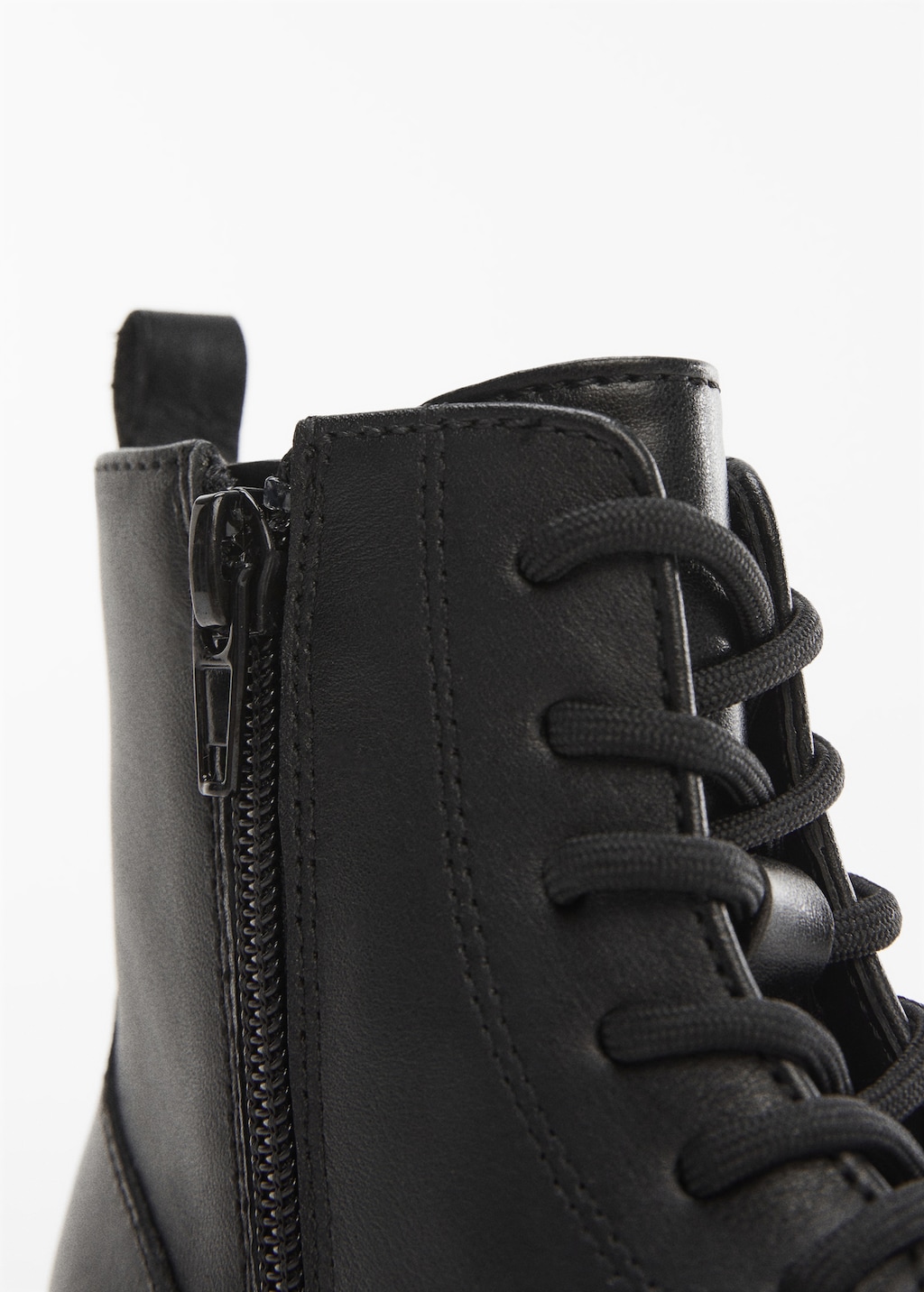 Lace-up leather boots - Baby girls | MANGO OUTLET USA
