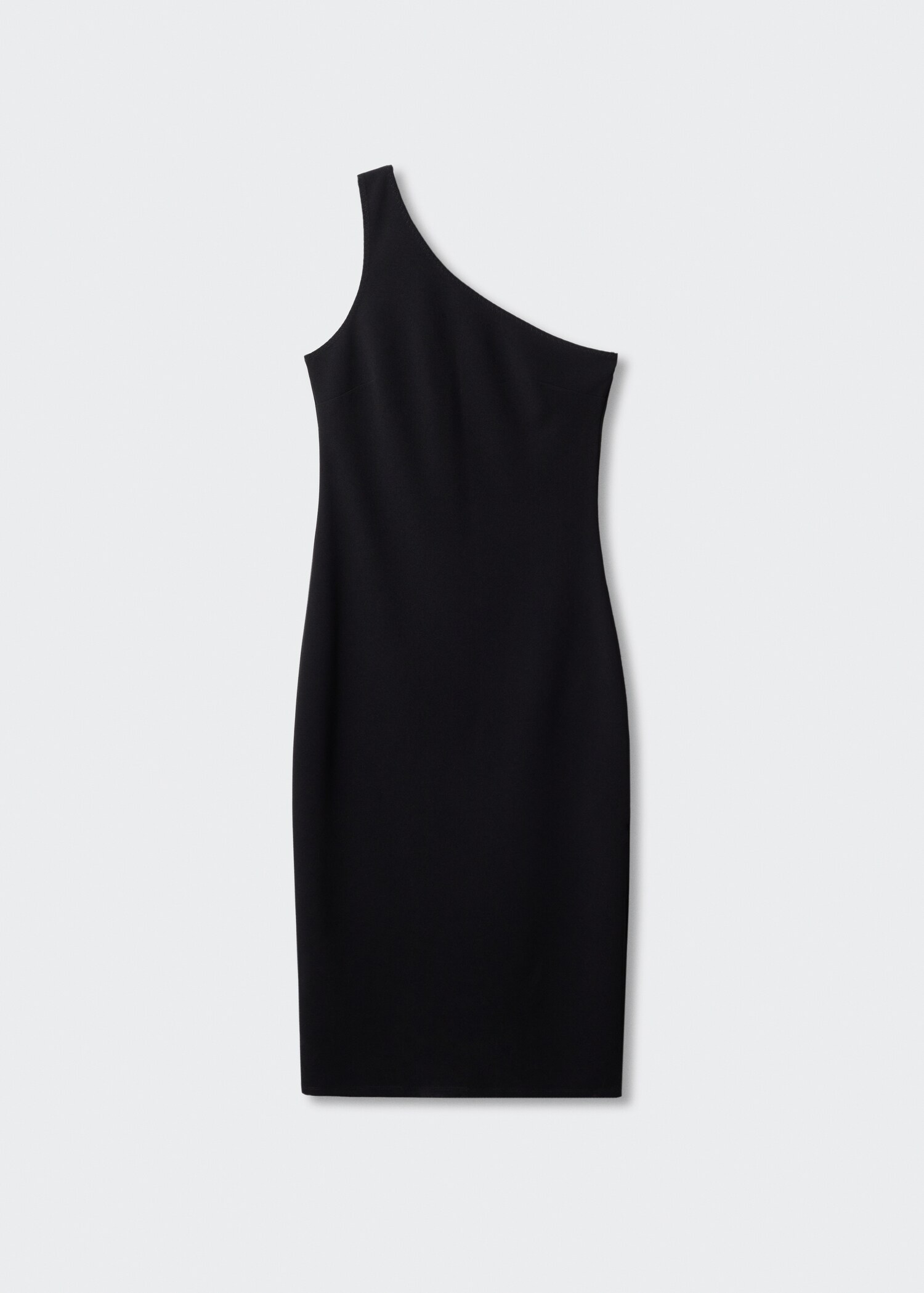 Asymmetrical dress with side slit - Article without model