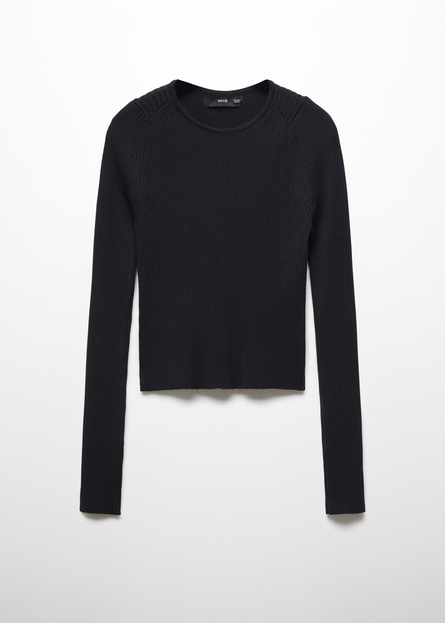 Jersey canalé cuello redondo - Artículo sin modelo