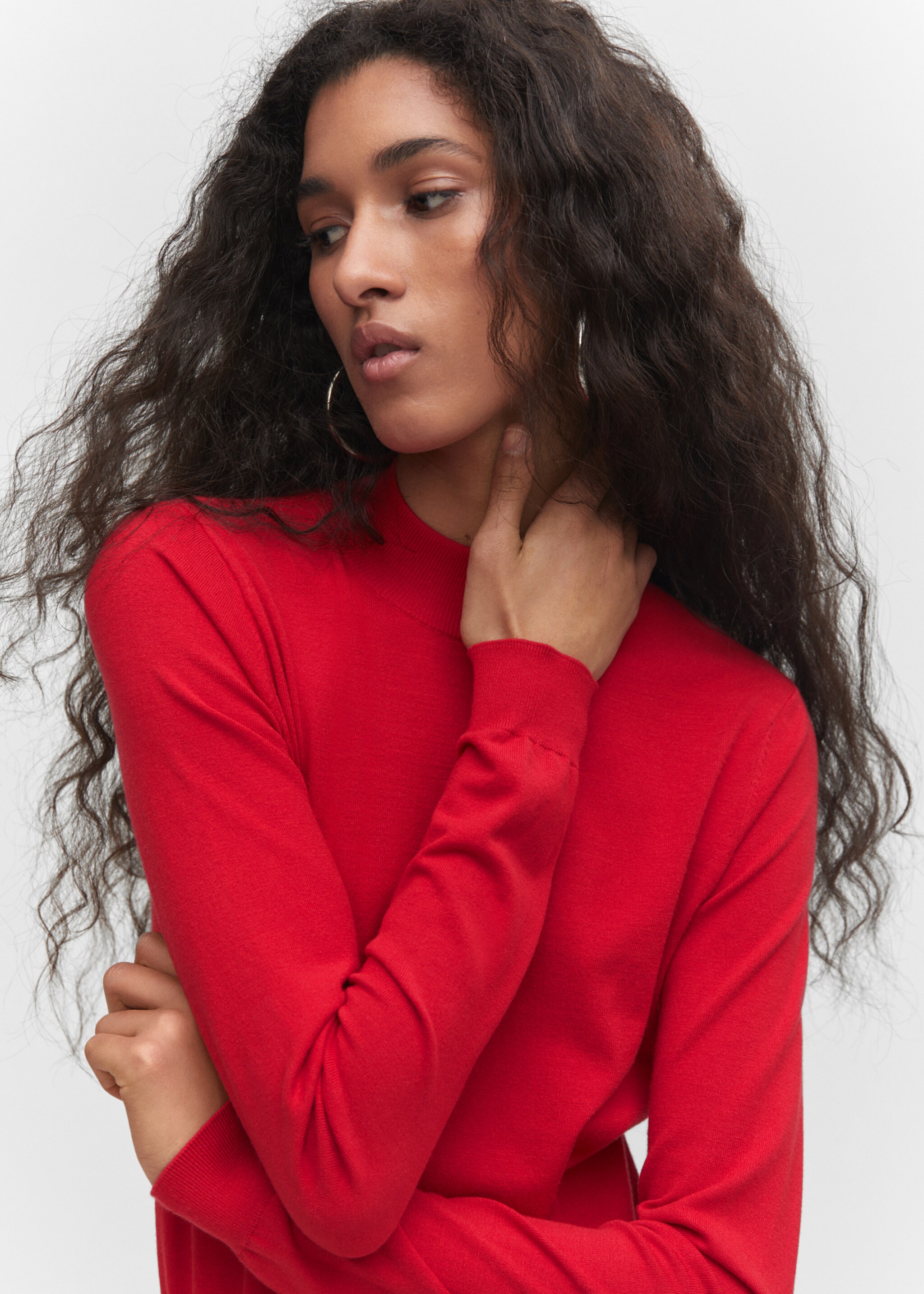 Fine-knit sweater with zip - Details of the article 1