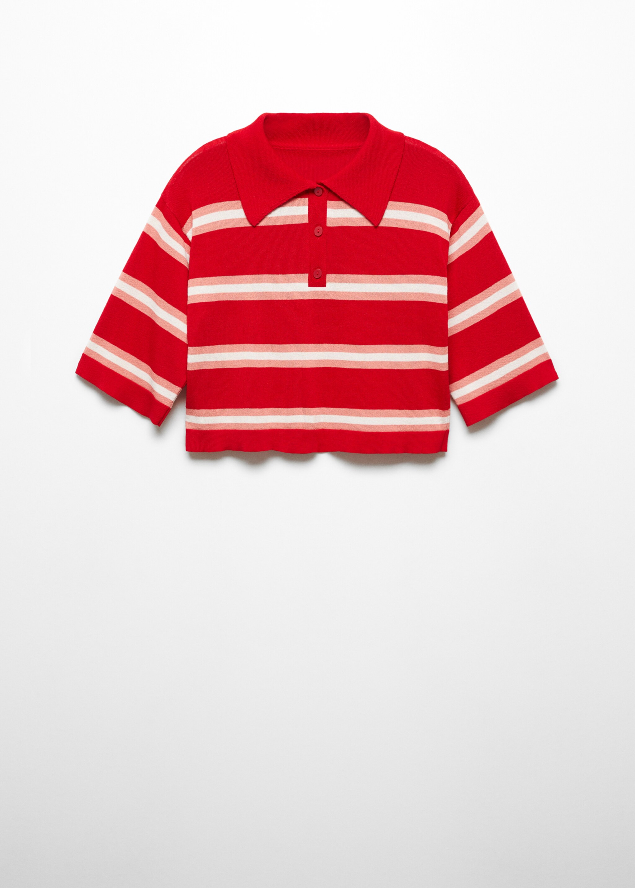 Pull-over style polo rayures - Article sans modèle
