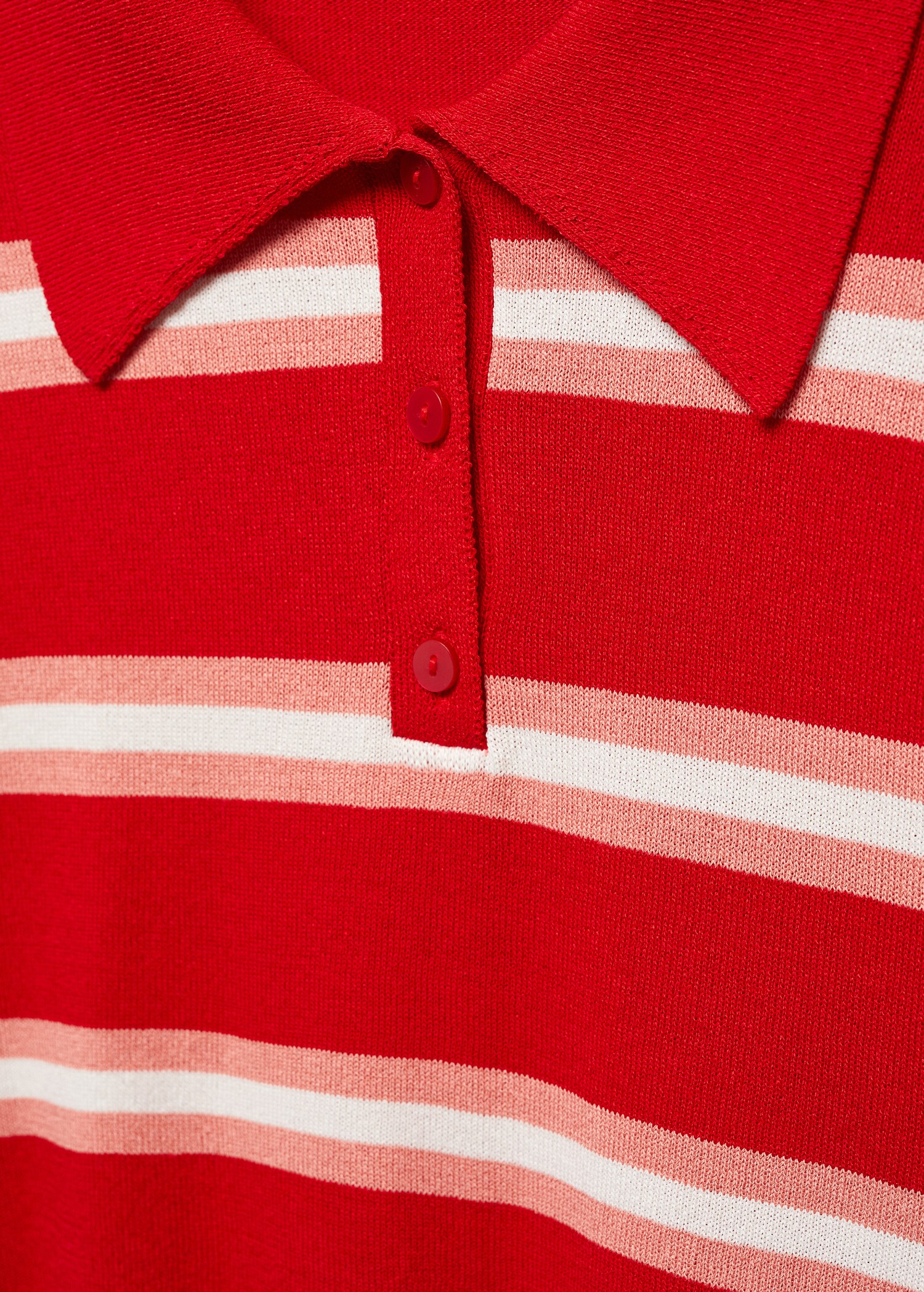 Striped polo-style sweater - Details of the article 8