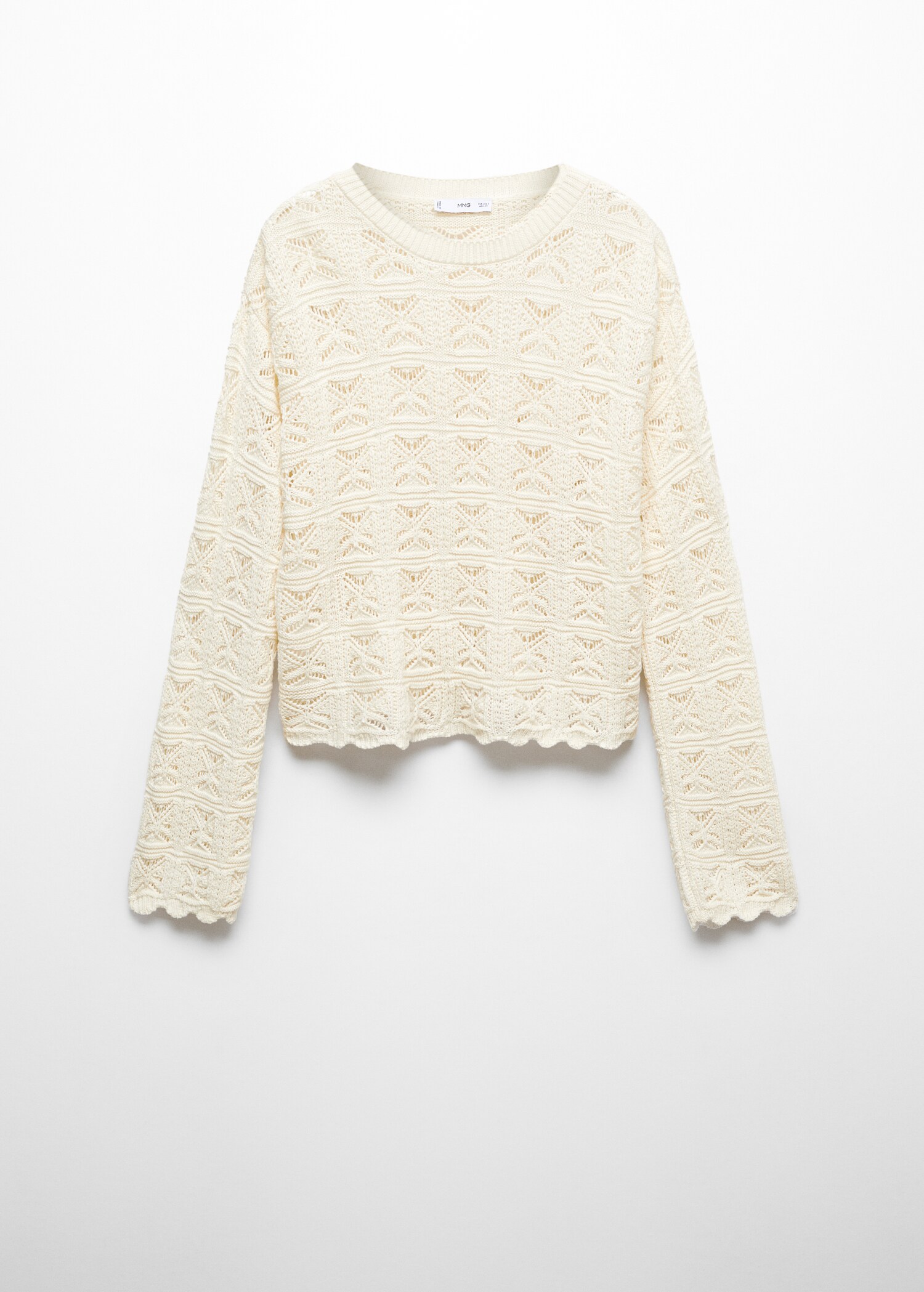 Open work-detail sweater - Article without model