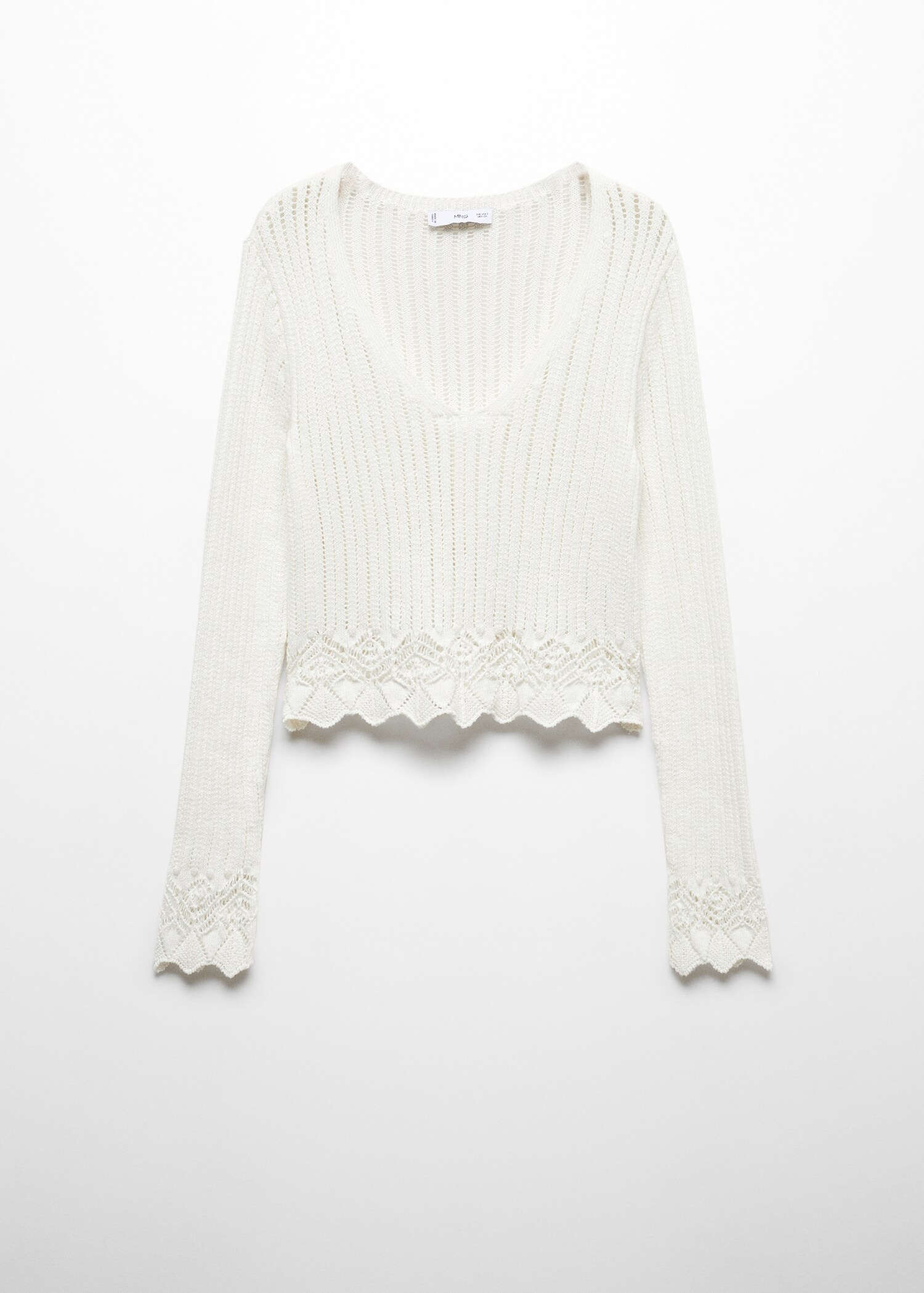 Pullover mit Lochmuster - Artikel ohne Model