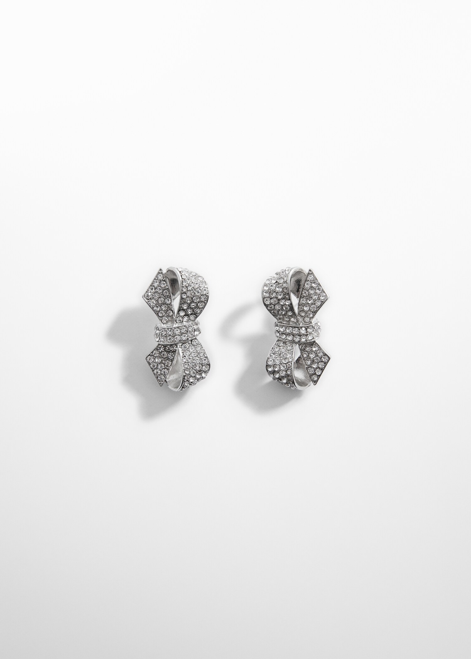 Boucles d'oreilles nœud strass - Article sans modèle