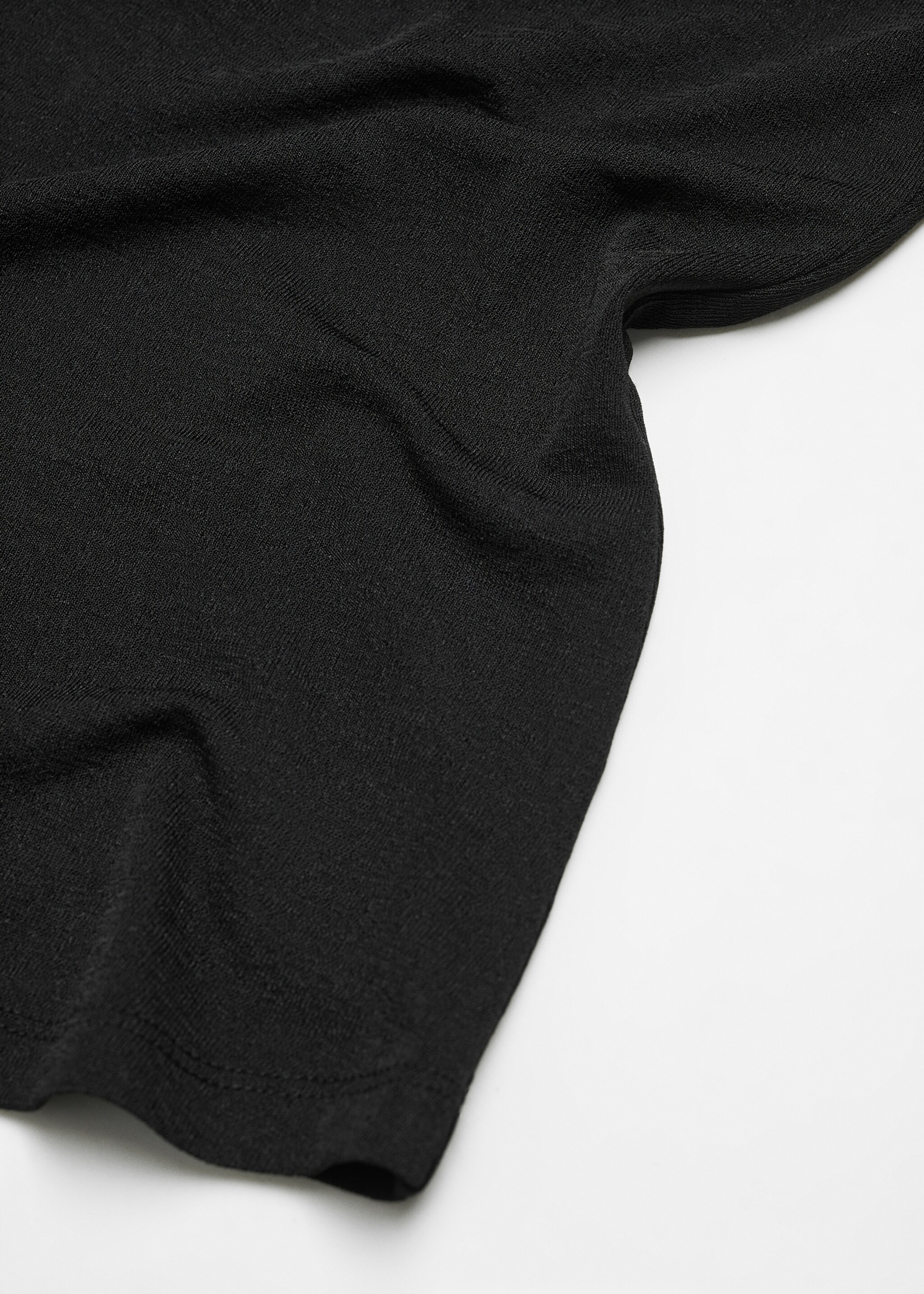 Flecked T-shirt - Details of the article 8, Black. Ref: 57024035-00.