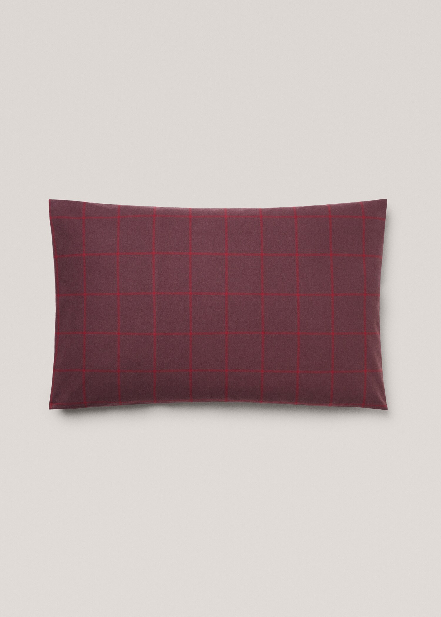 Taie d'oreiller flanelle carreaux 50x75 cm - Article sans modèle