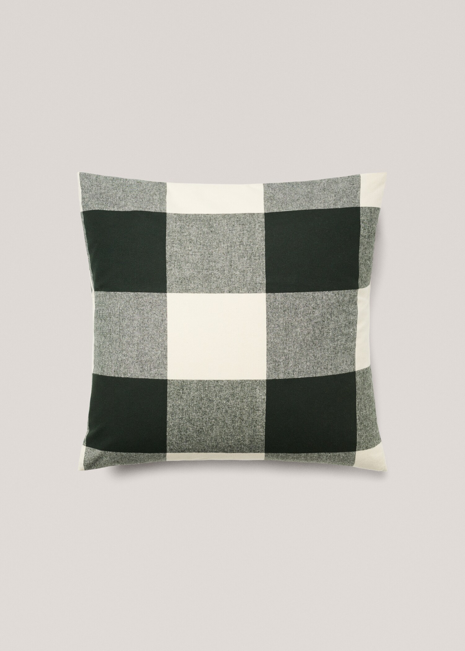 Taie d’oreiller flanelle carreaux 60x60 cm (Lot de 2) - Article sans modèle