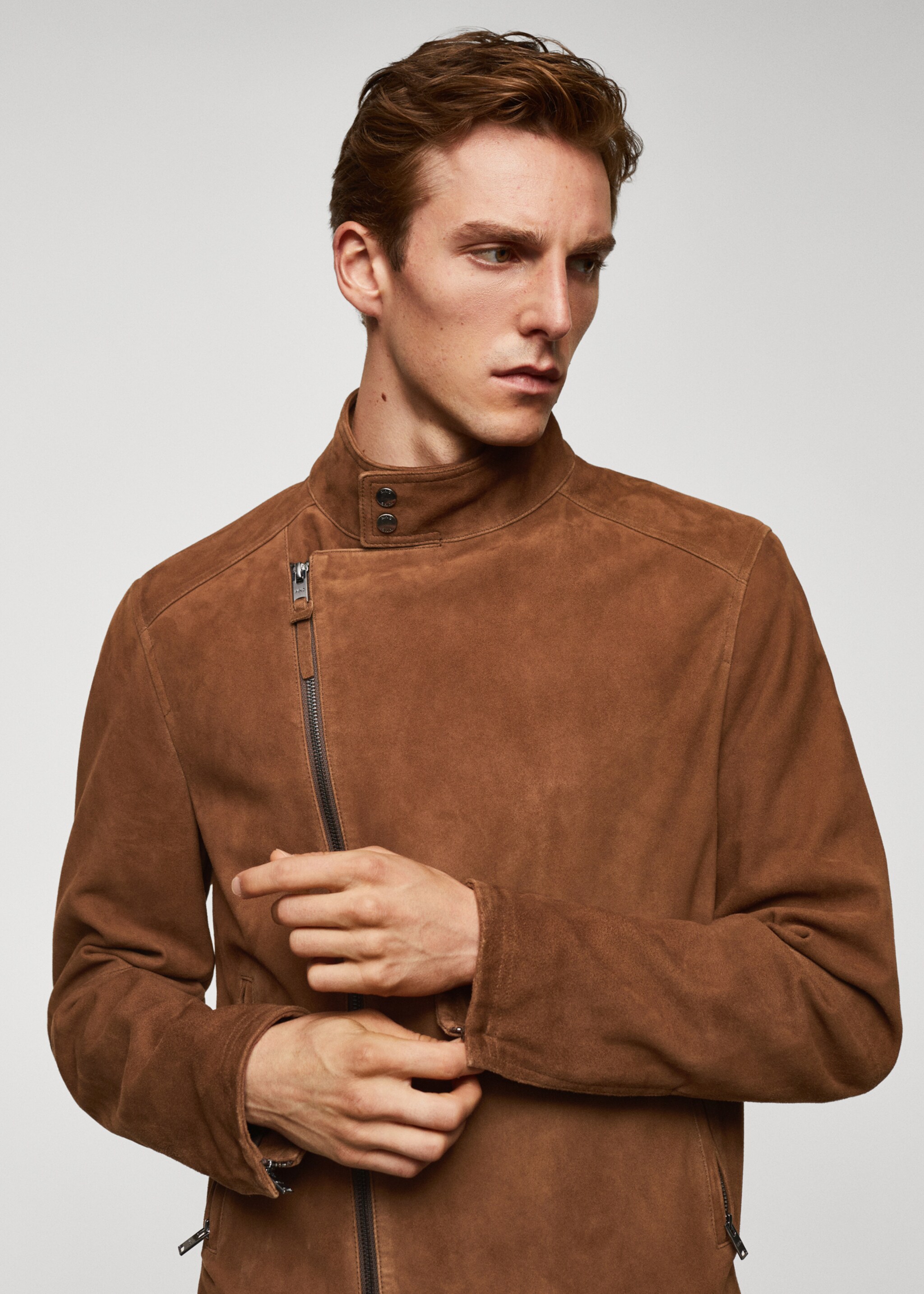 Blouson perfecto cuir daim - Détail de l'article 1