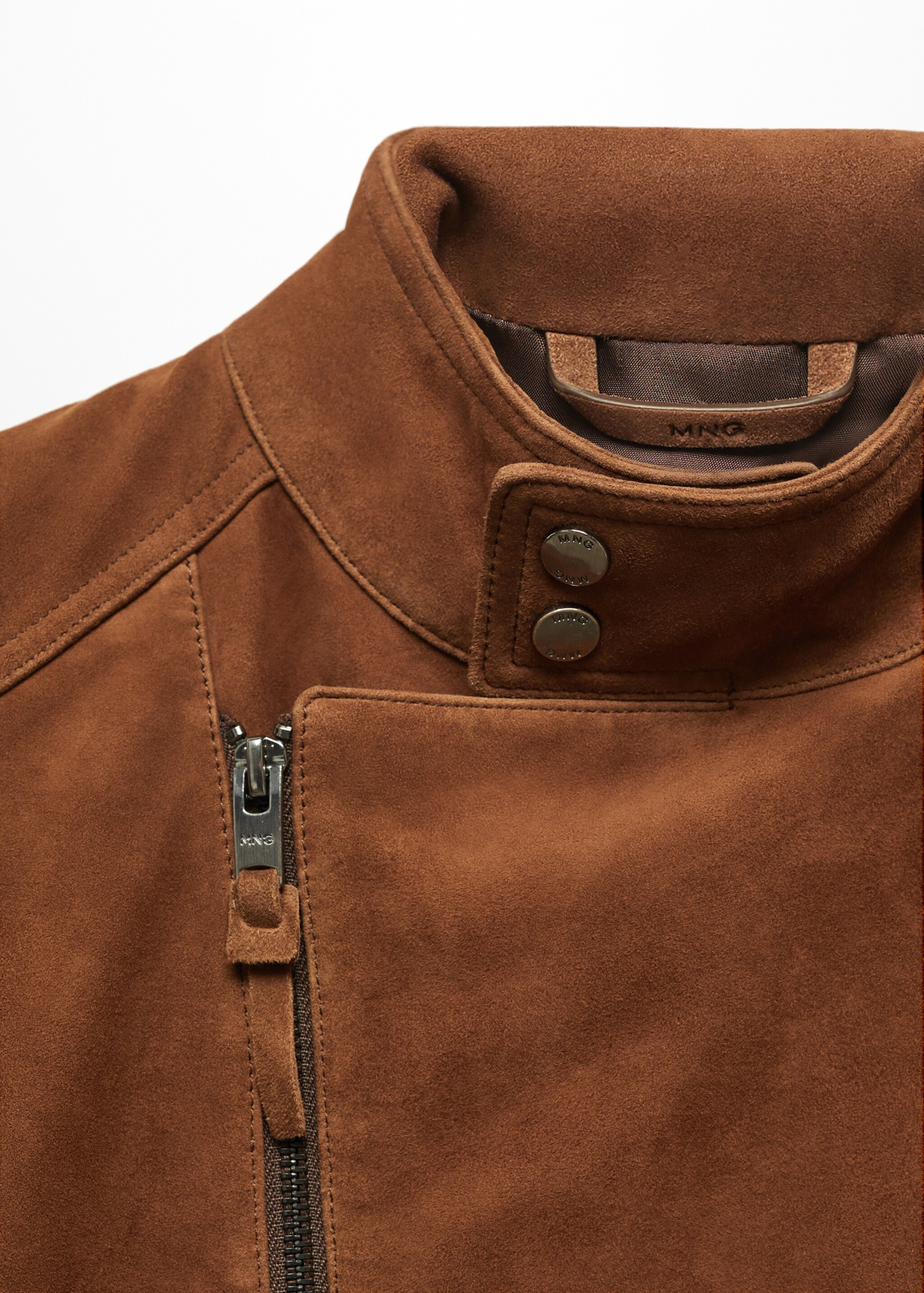 Blouson perfecto cuir daim - Détail de l'article 8