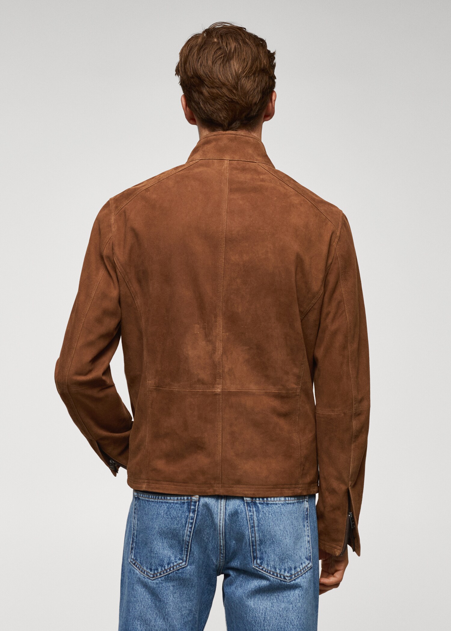 Perfect suede leather jacket - Reverse of the article