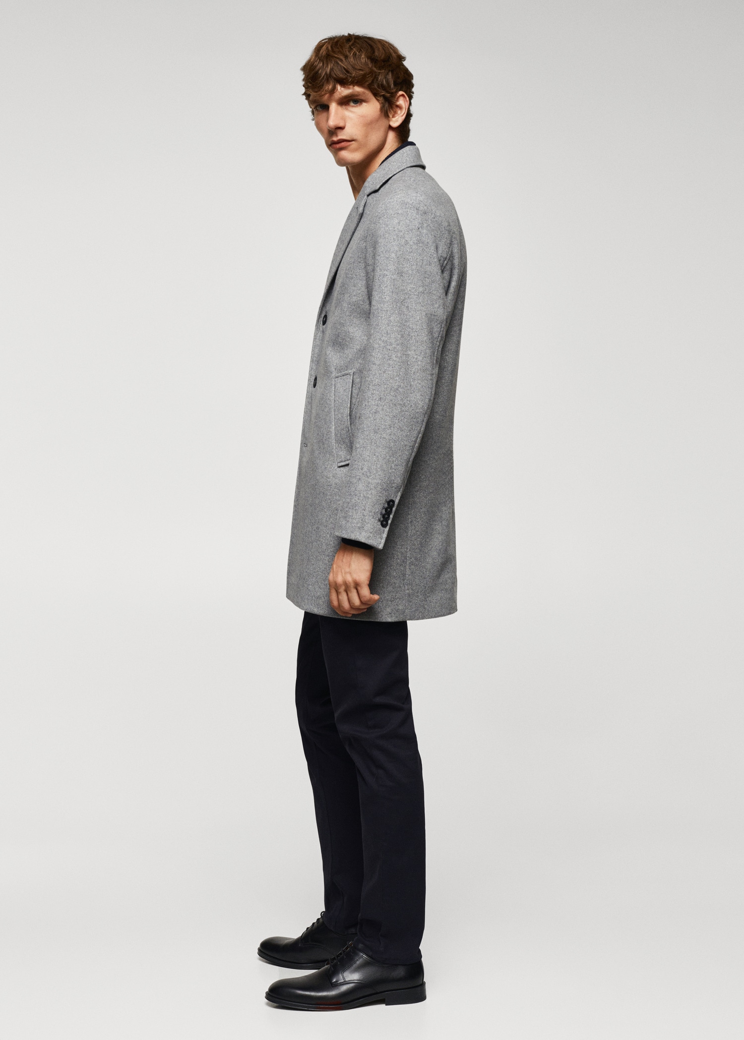 Lightweight recycled wool coat - Details of the article 2