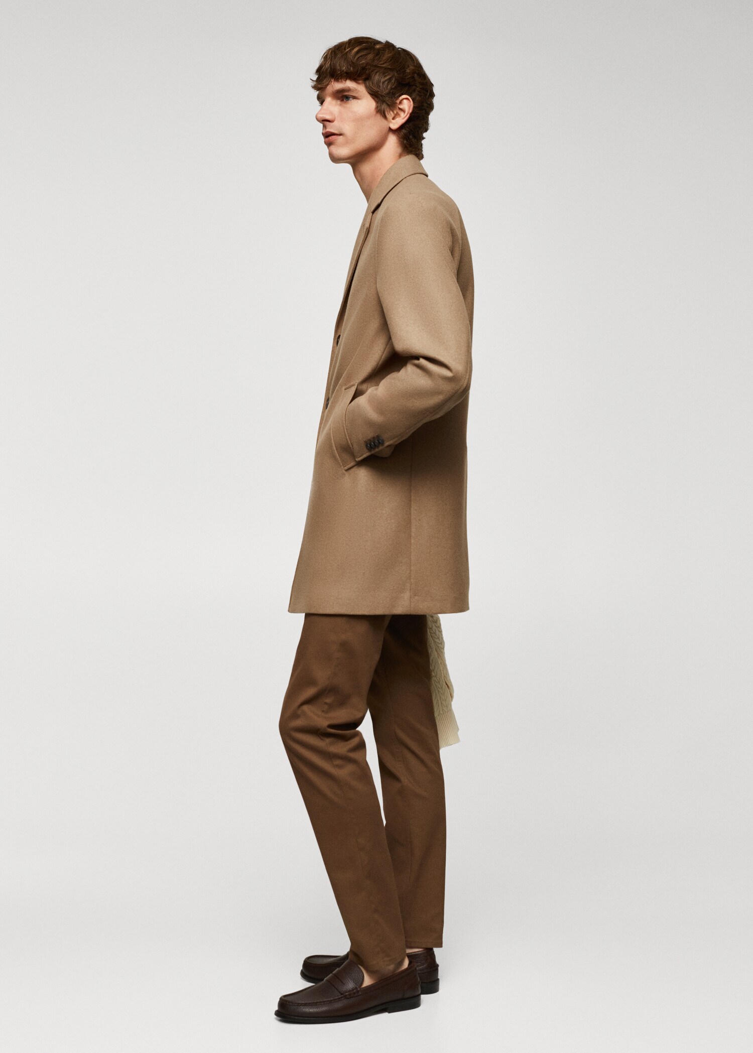 Lightweight recycled wool coat - Details of the article 2