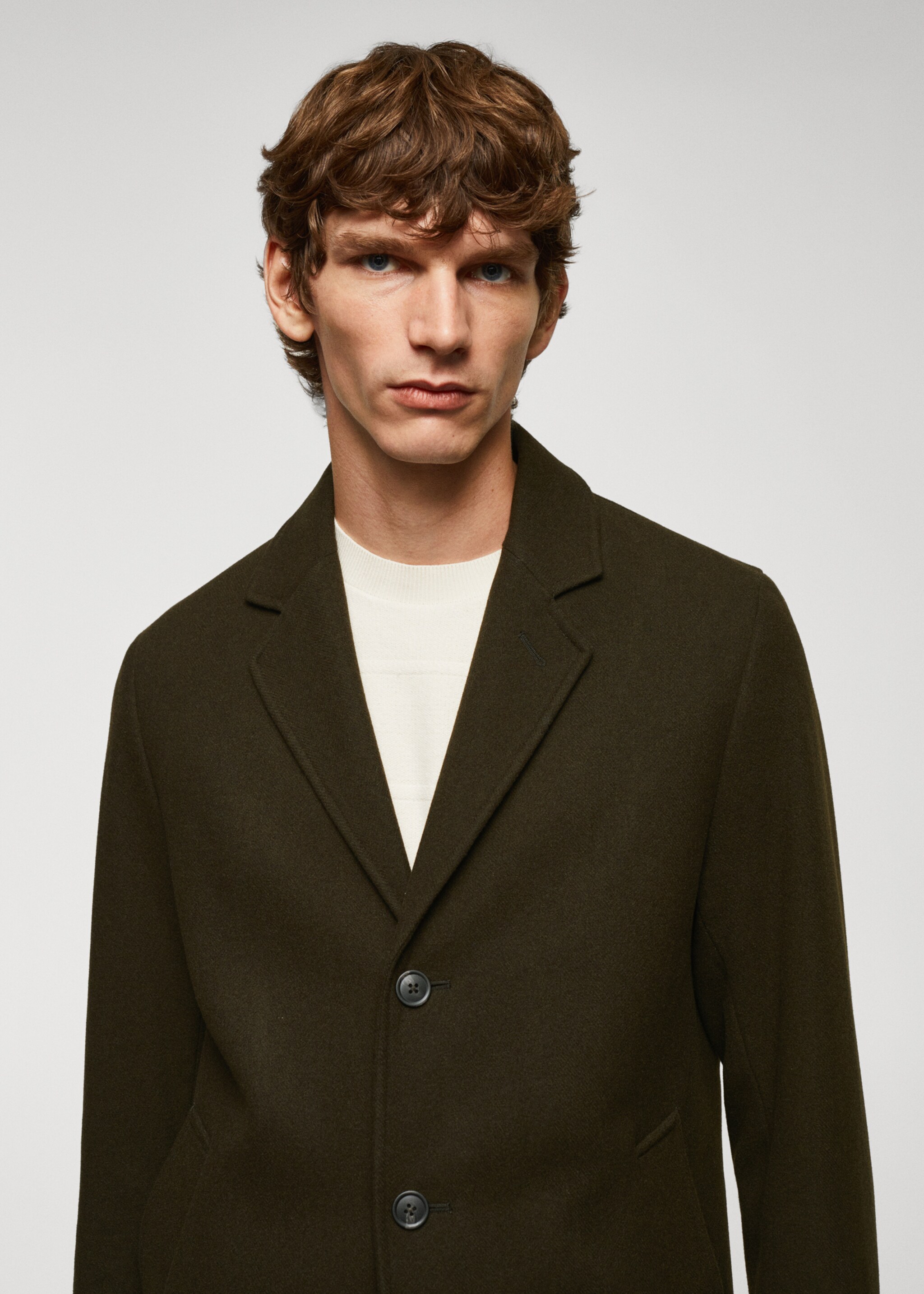 Lightweight recycled wool coat - Details of the article 1