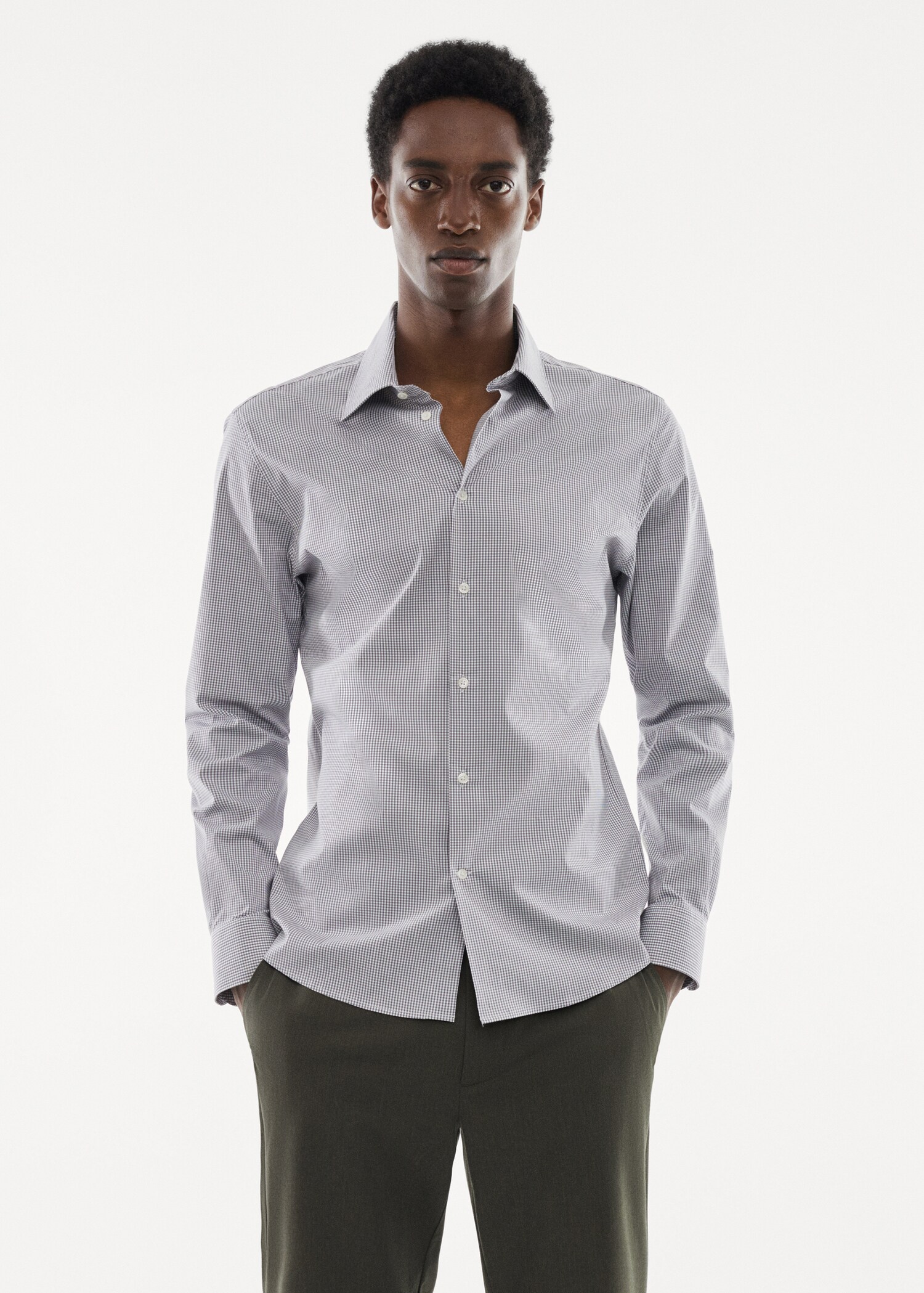 Micro-stretch fabric shirt - Medium plane