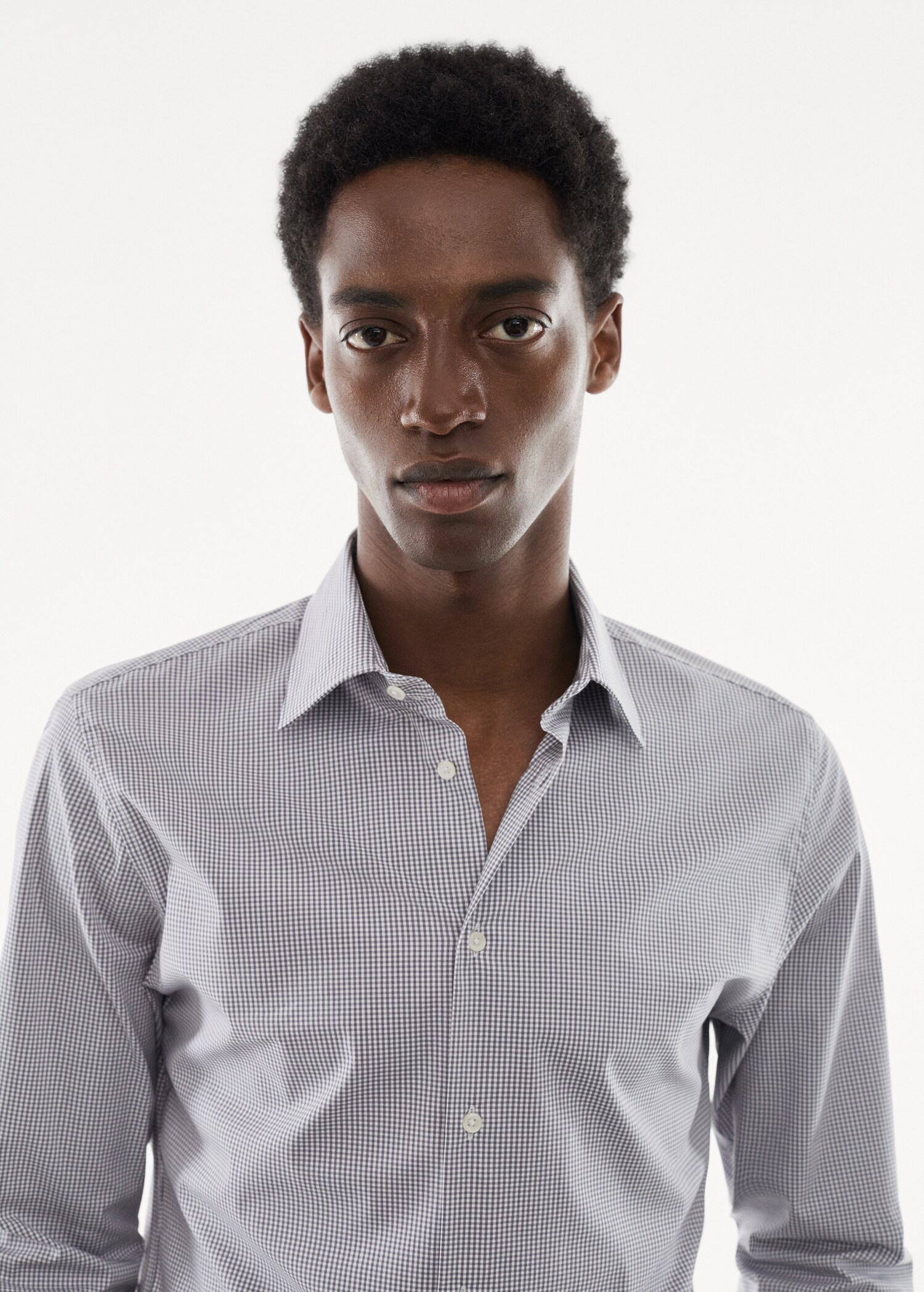 Micro-stretch fabric shirt - Details of the article 1