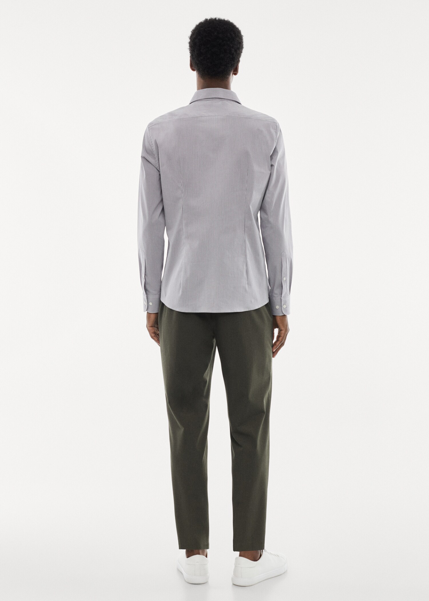 Micro-stretch fabric shirt - Reverse of the article