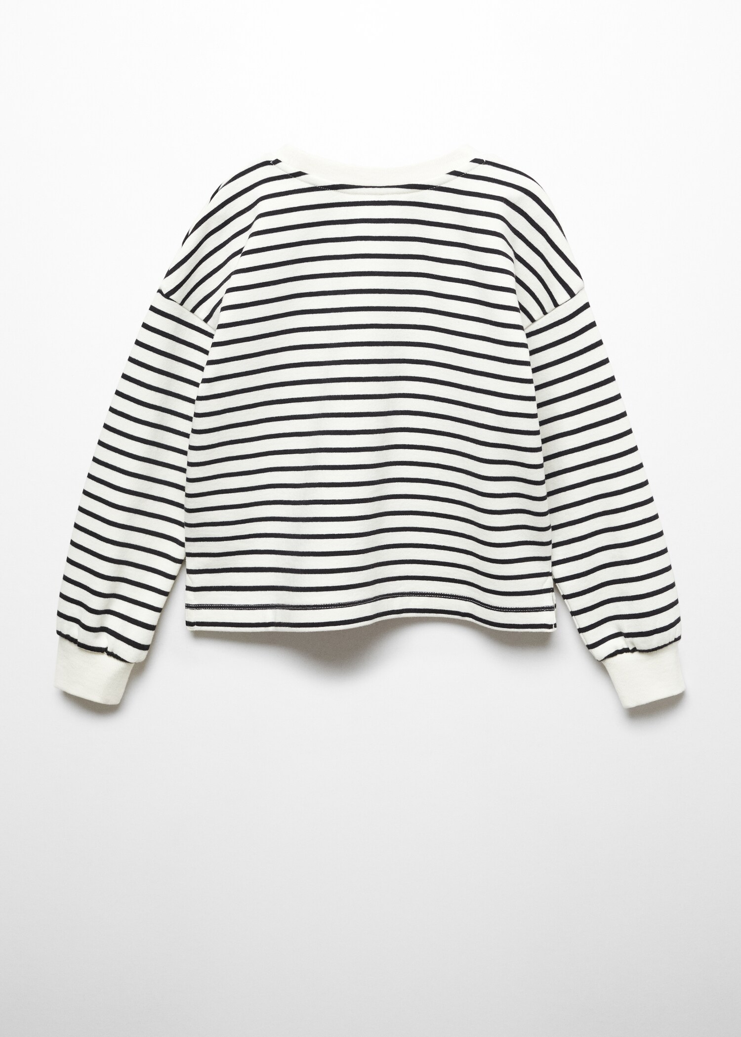 Sudadera algodón rayas - Reverso del artículo
