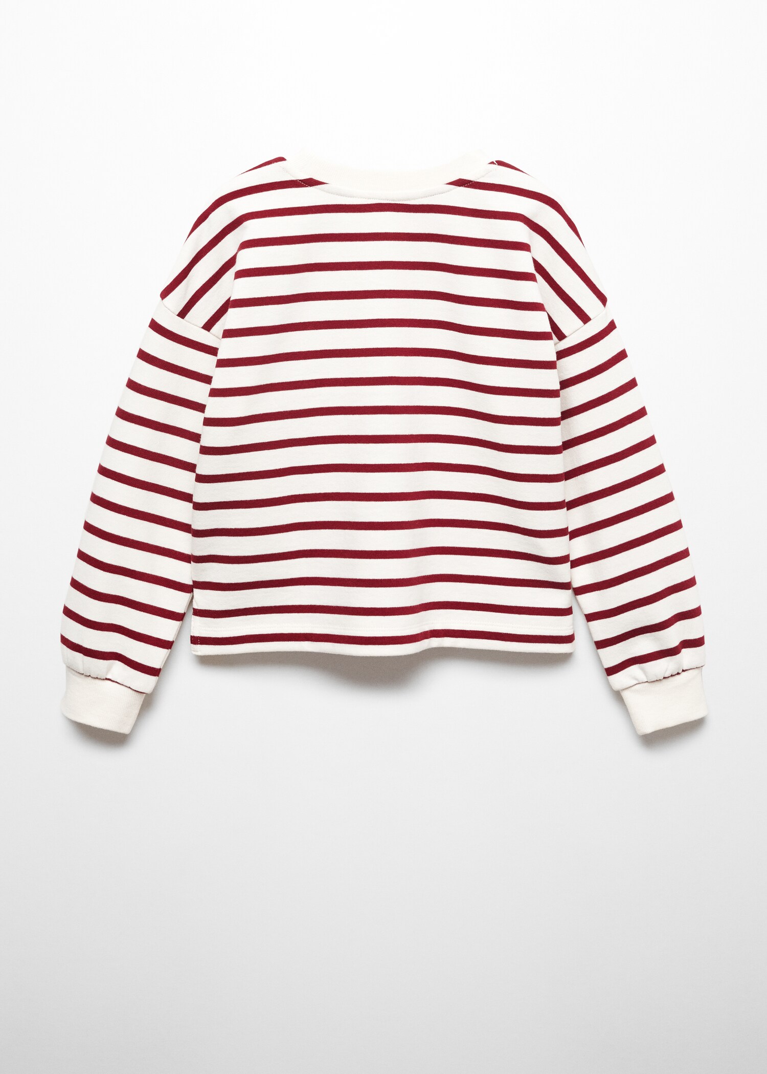 Sudadera algodón rayas - Reverso del artículo