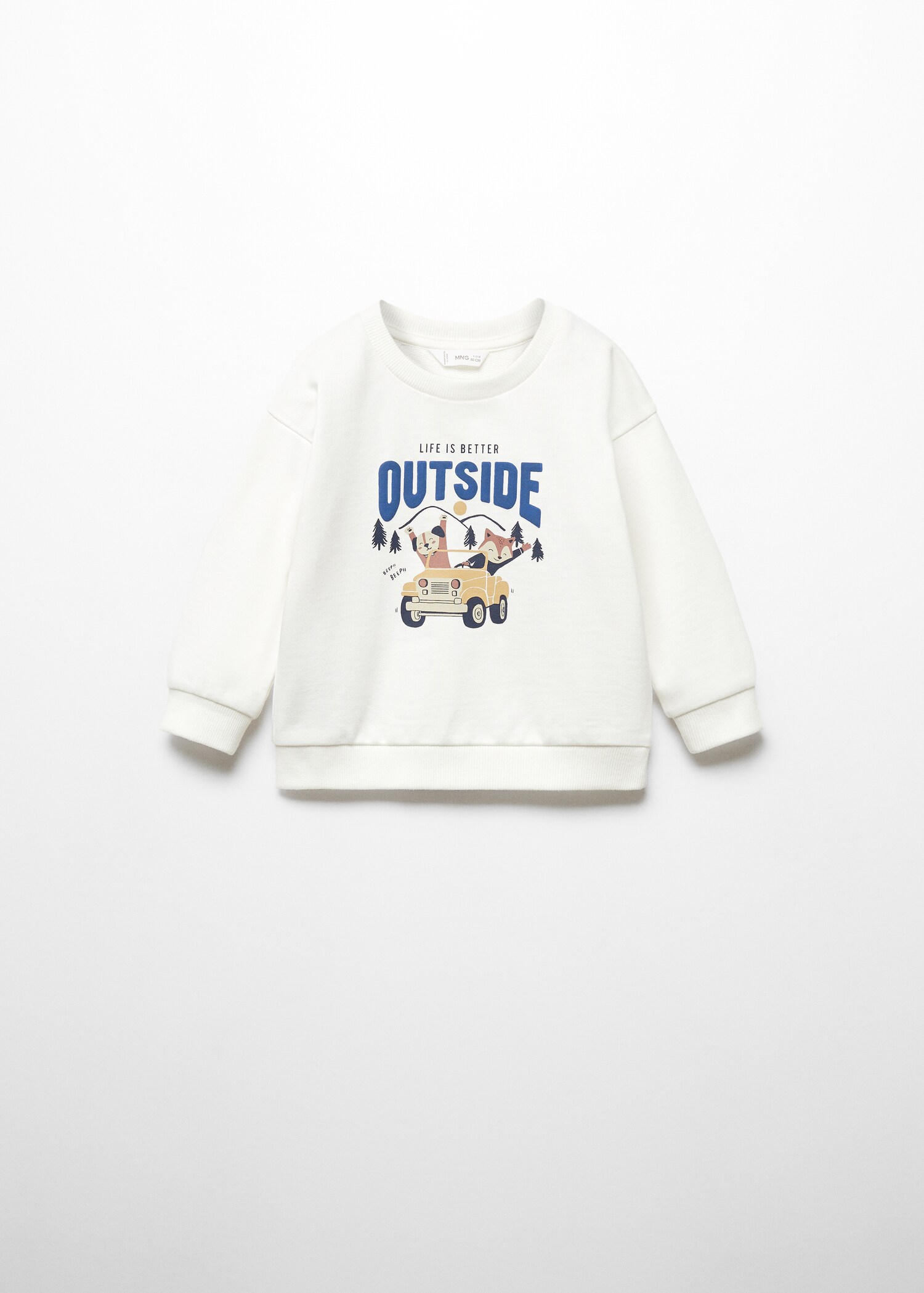 Printed cotton sweatshirt - Article without model