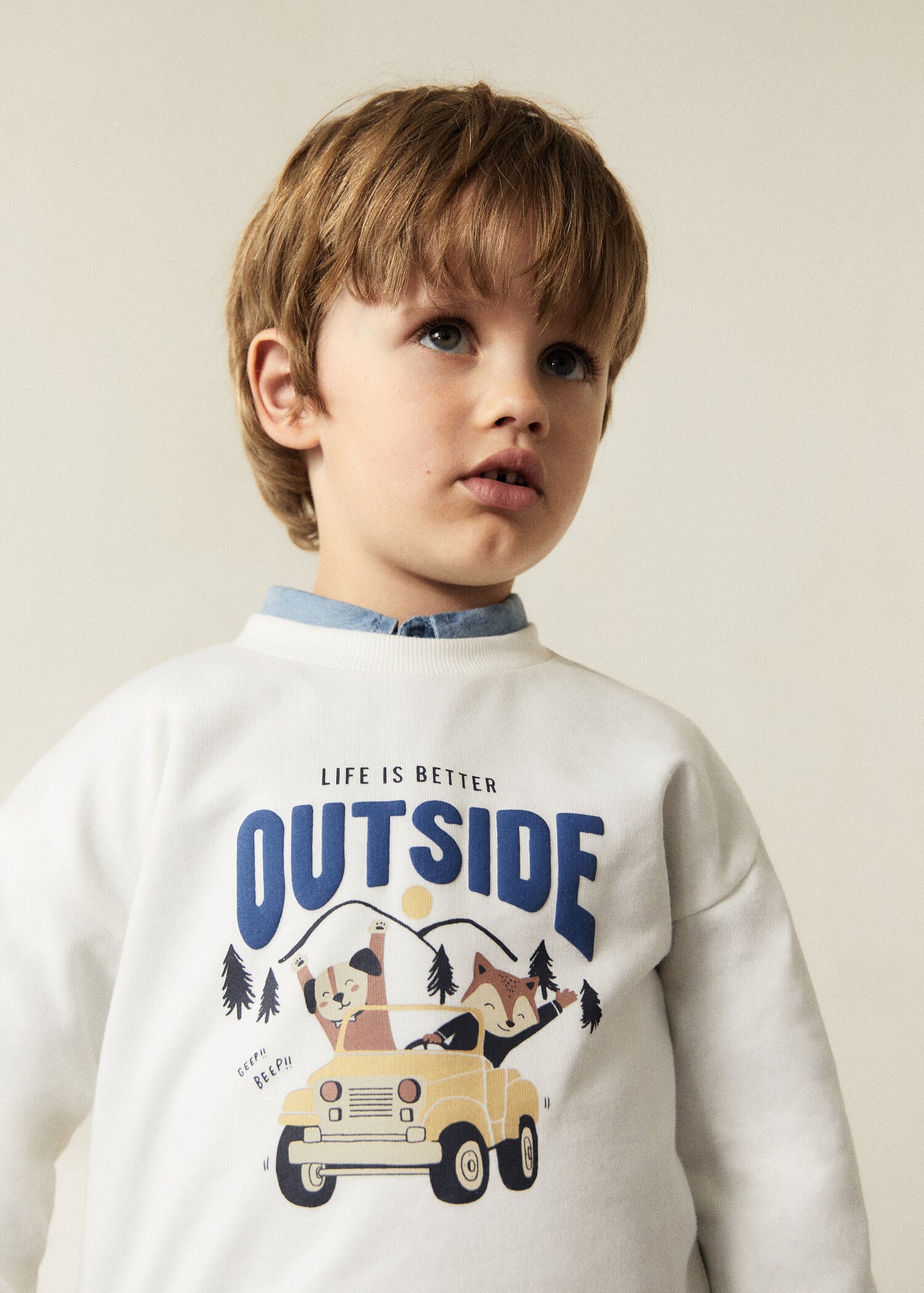 Printed cotton sweatshirt - Details of the article 5