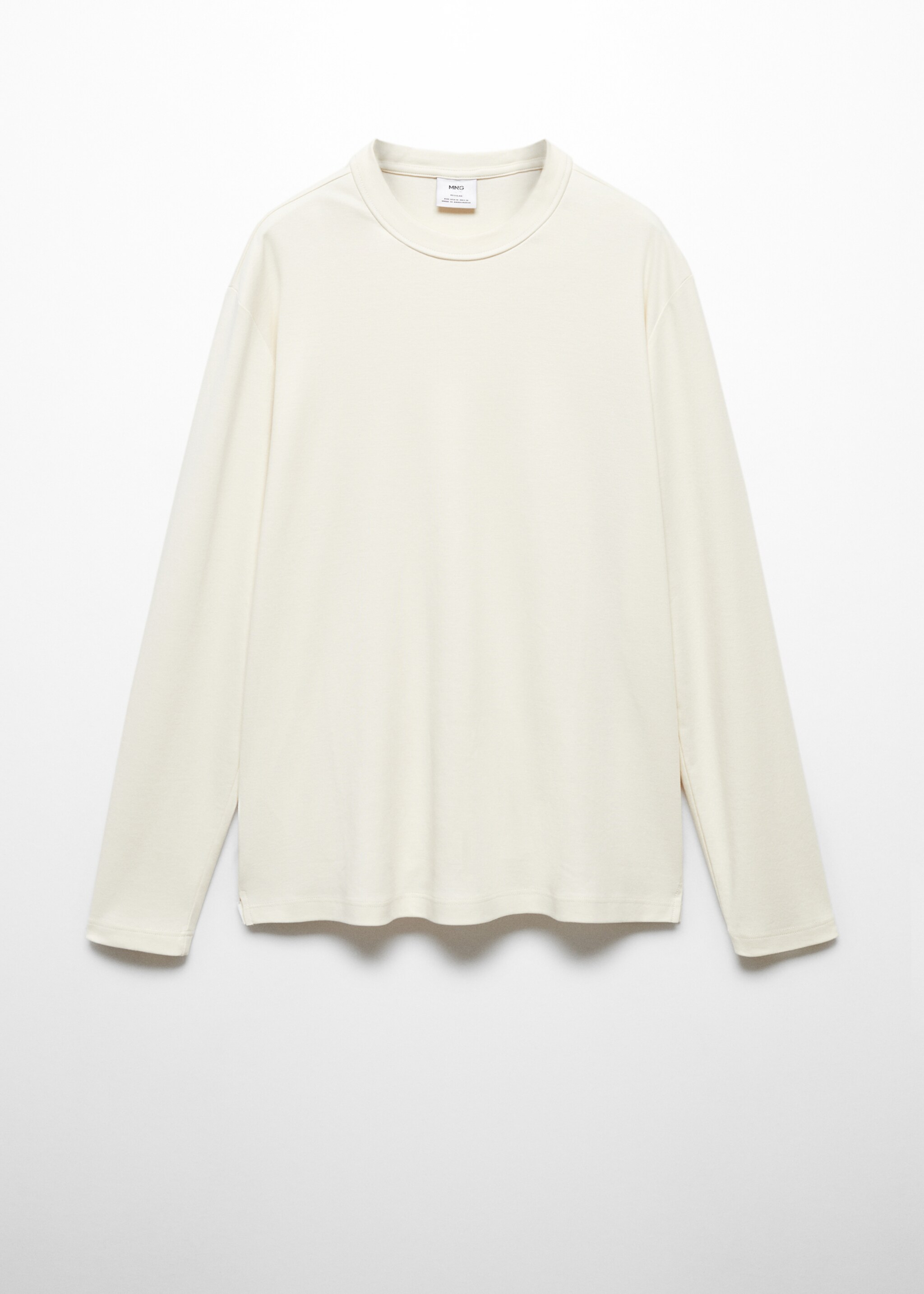 T-shirt 100 % coton manches longues - Article sans modèle
