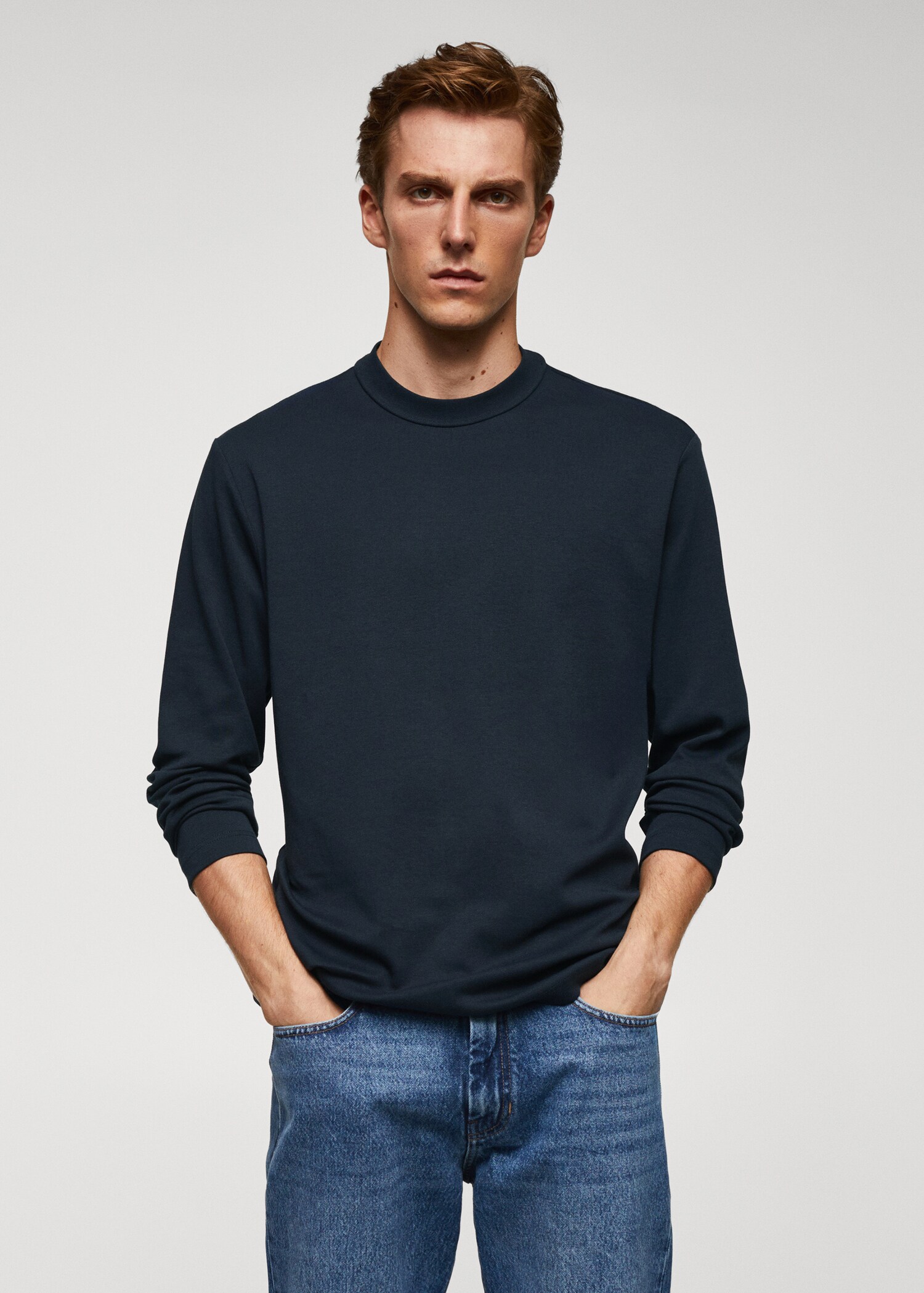 100% cotton long-sleeved t-shirt - Medium plane