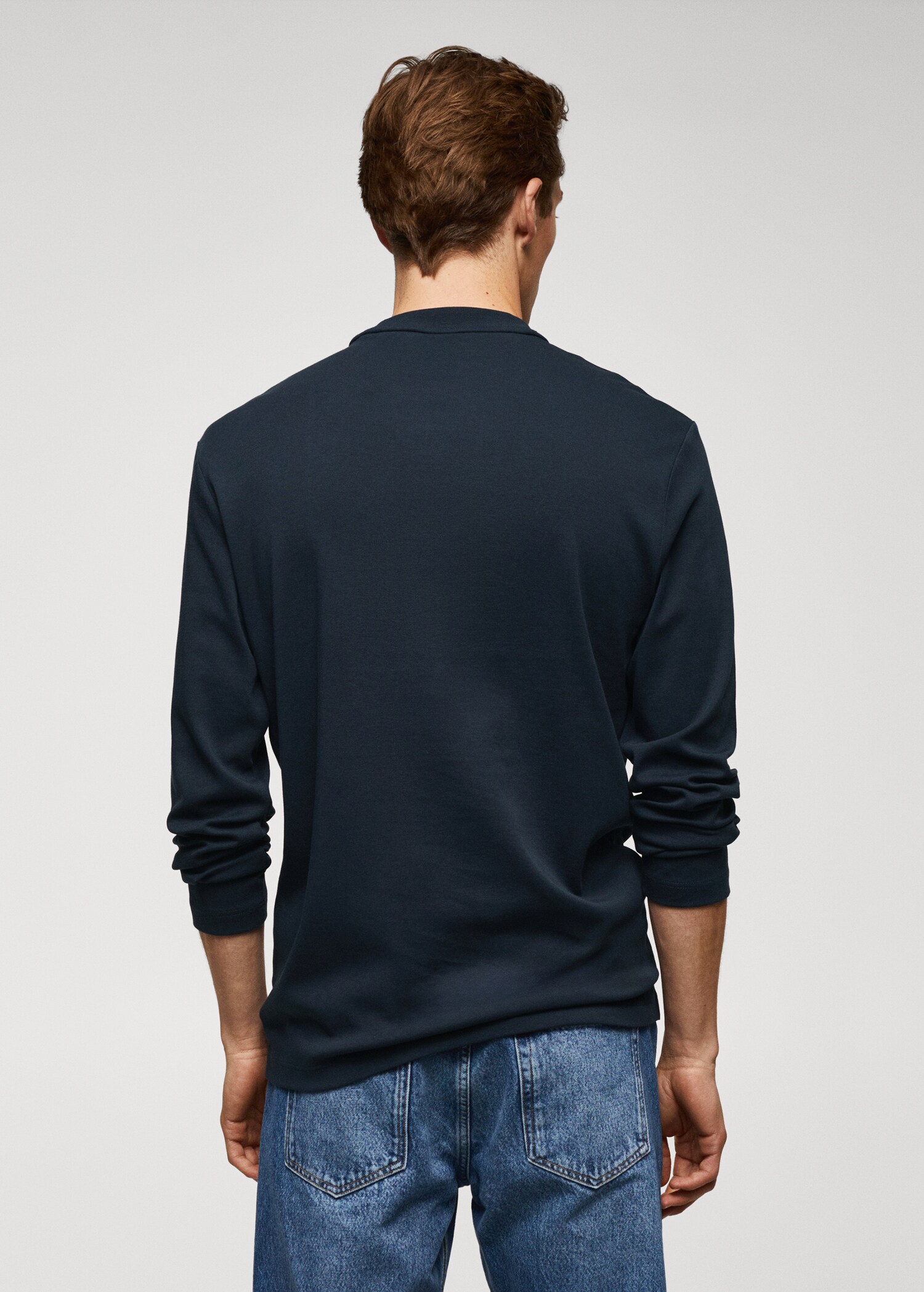 100% cotton long-sleeved t-shirt - Reverse of the article