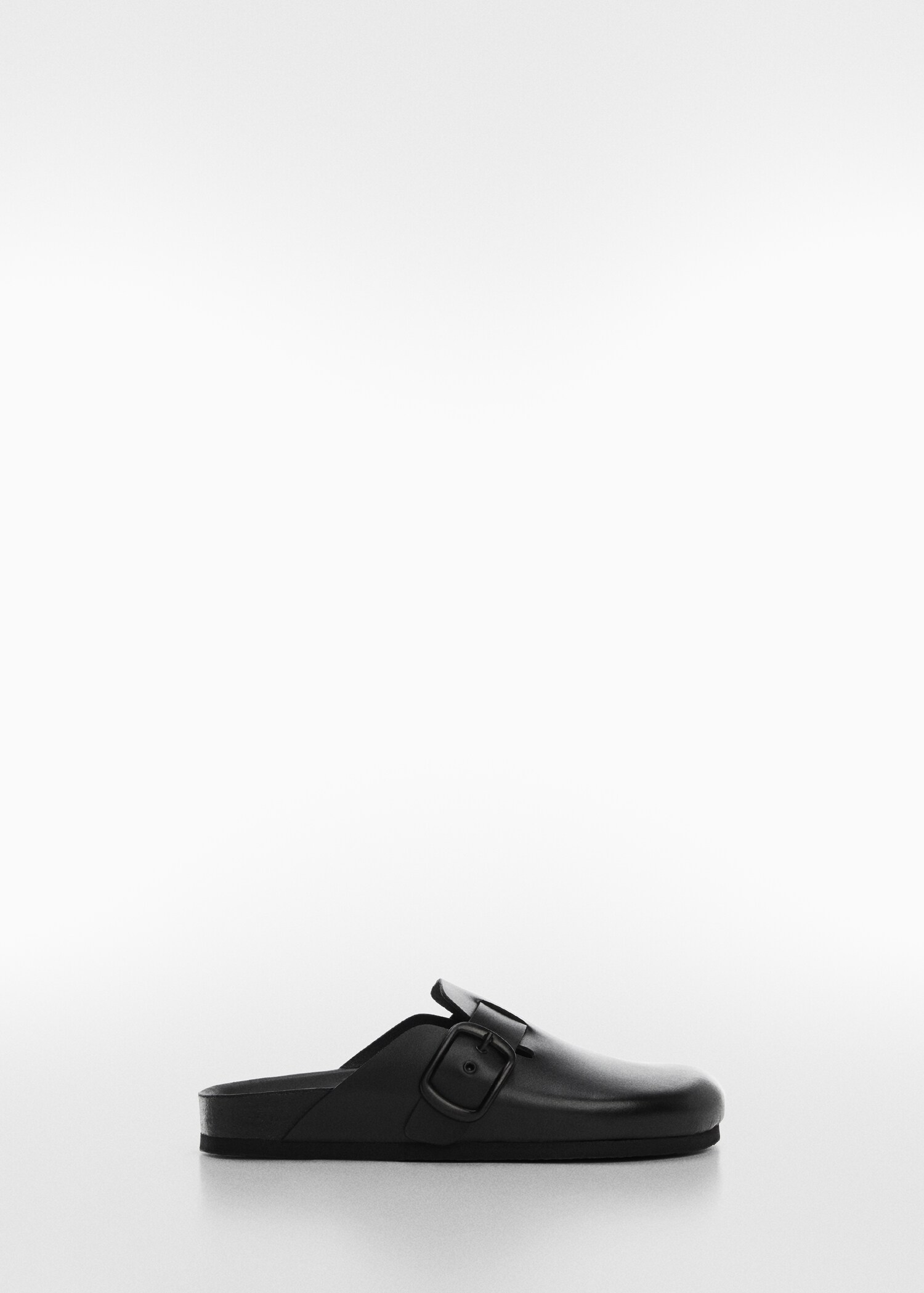 Leather clogs with buckle - Article without model