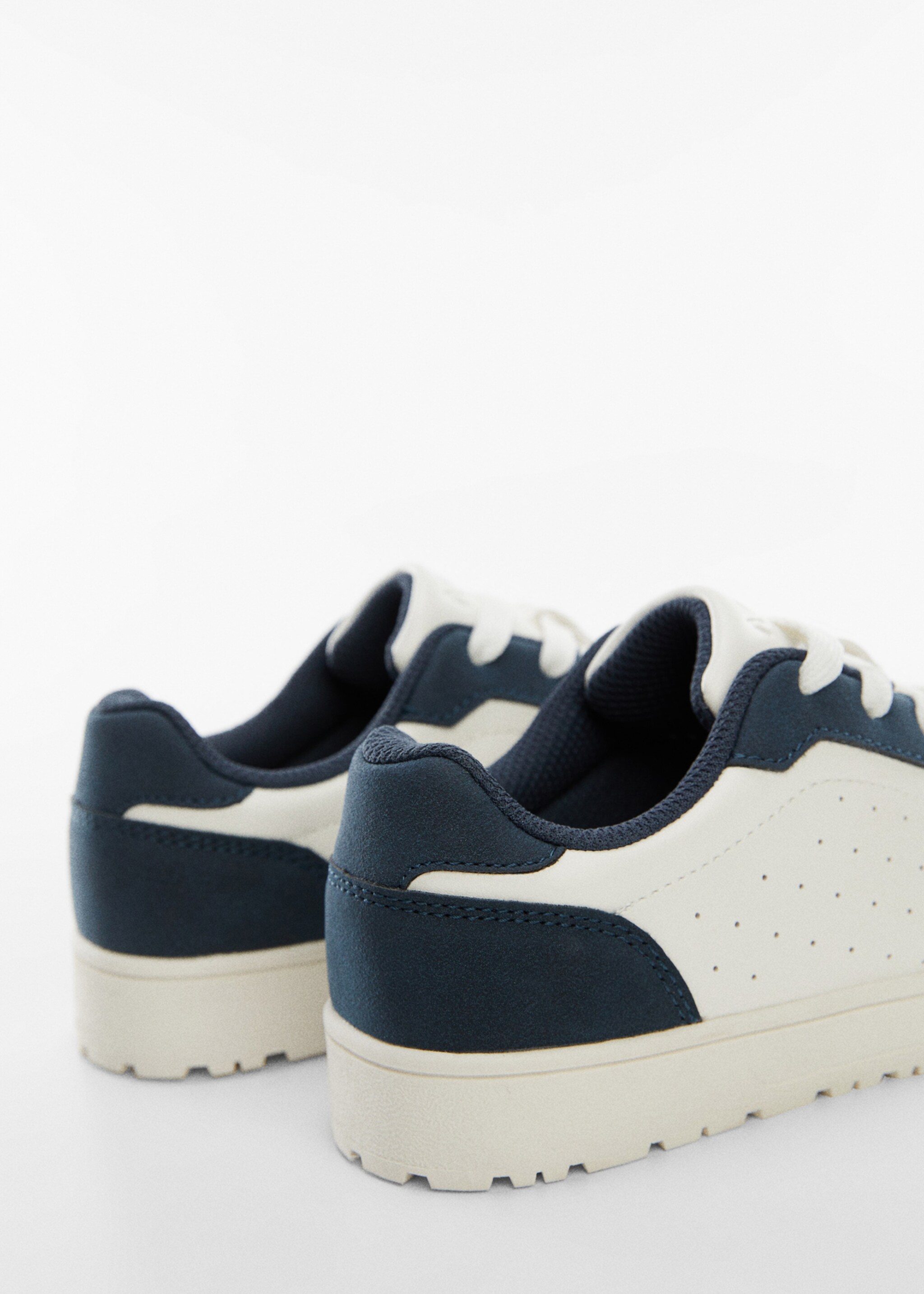 Lace-up mixed sneakers - Details of the article 2