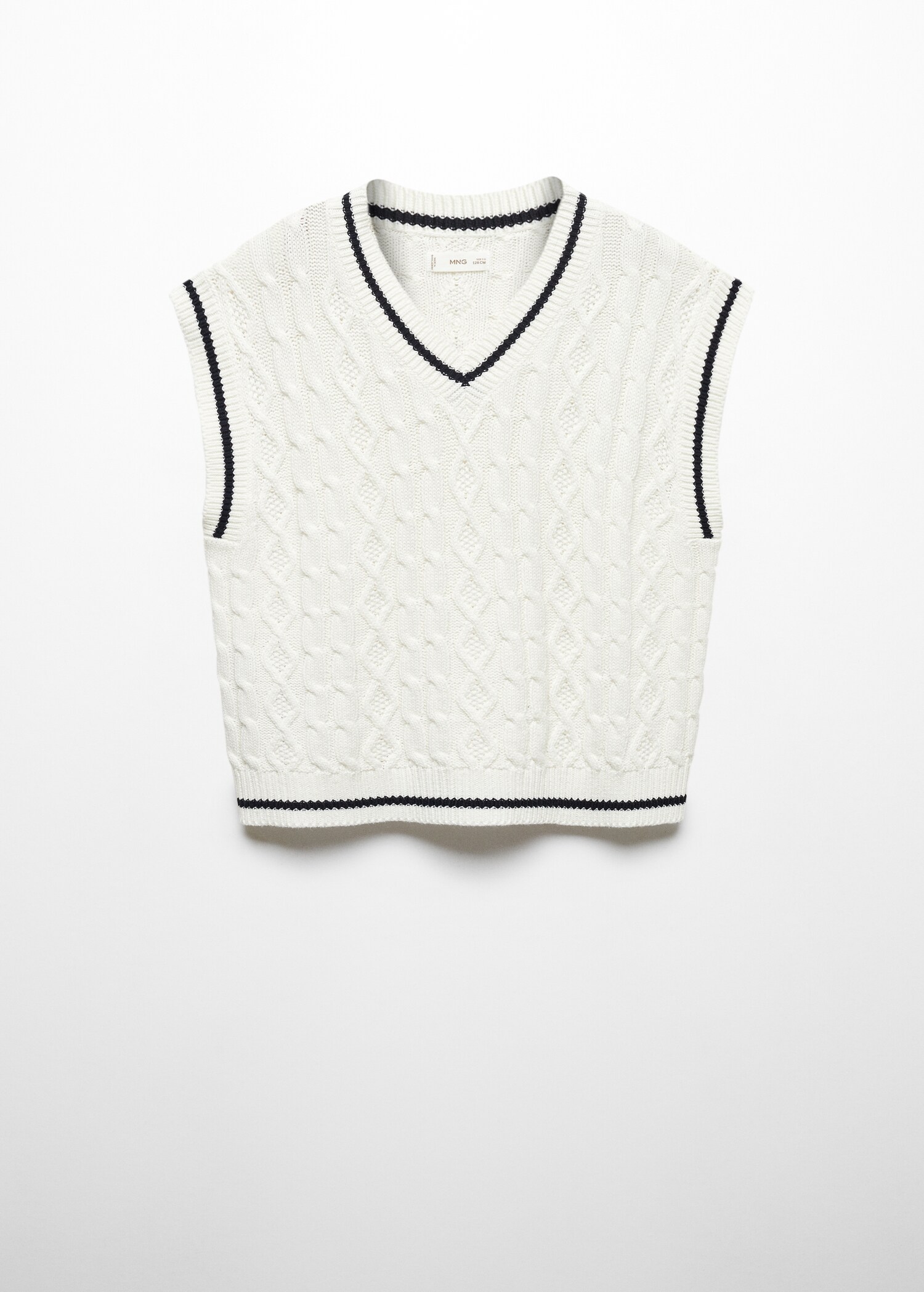 Bavlněná úpletová vesta - Zboží bez modelu