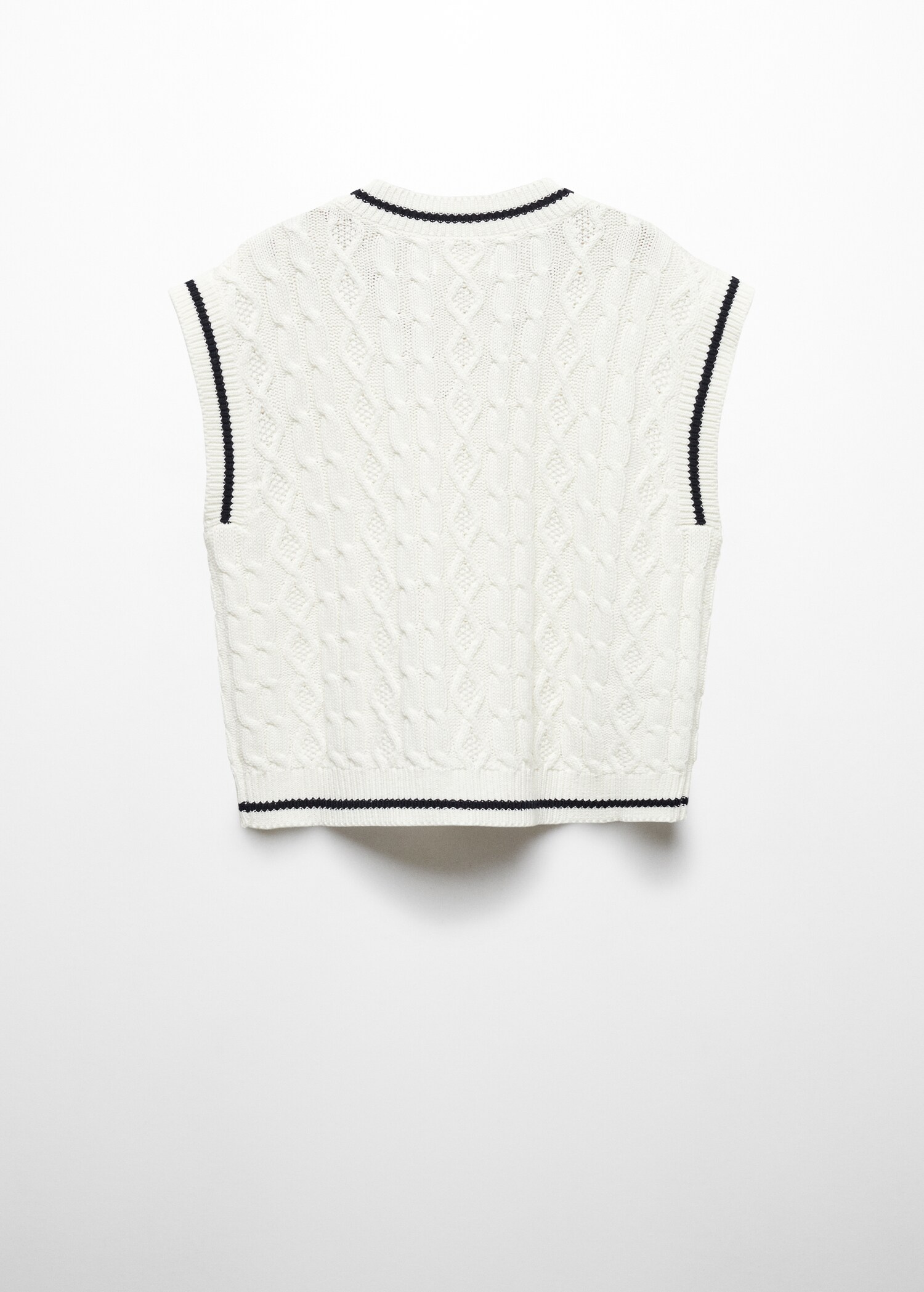 Bavlněná úpletová vesta - Zadní strana zboží