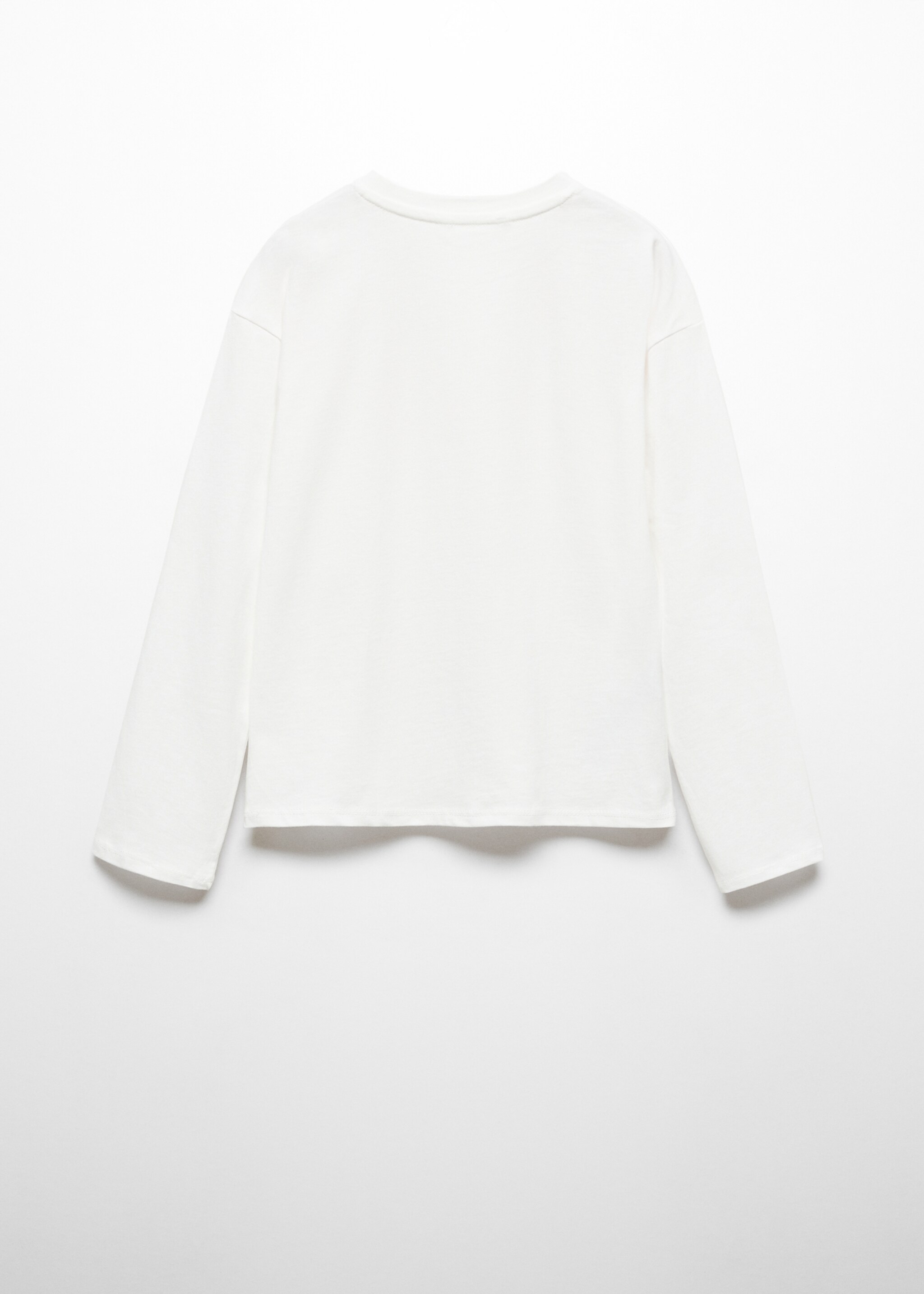 Long-sleeved t-shirt with message - Reverse of the article