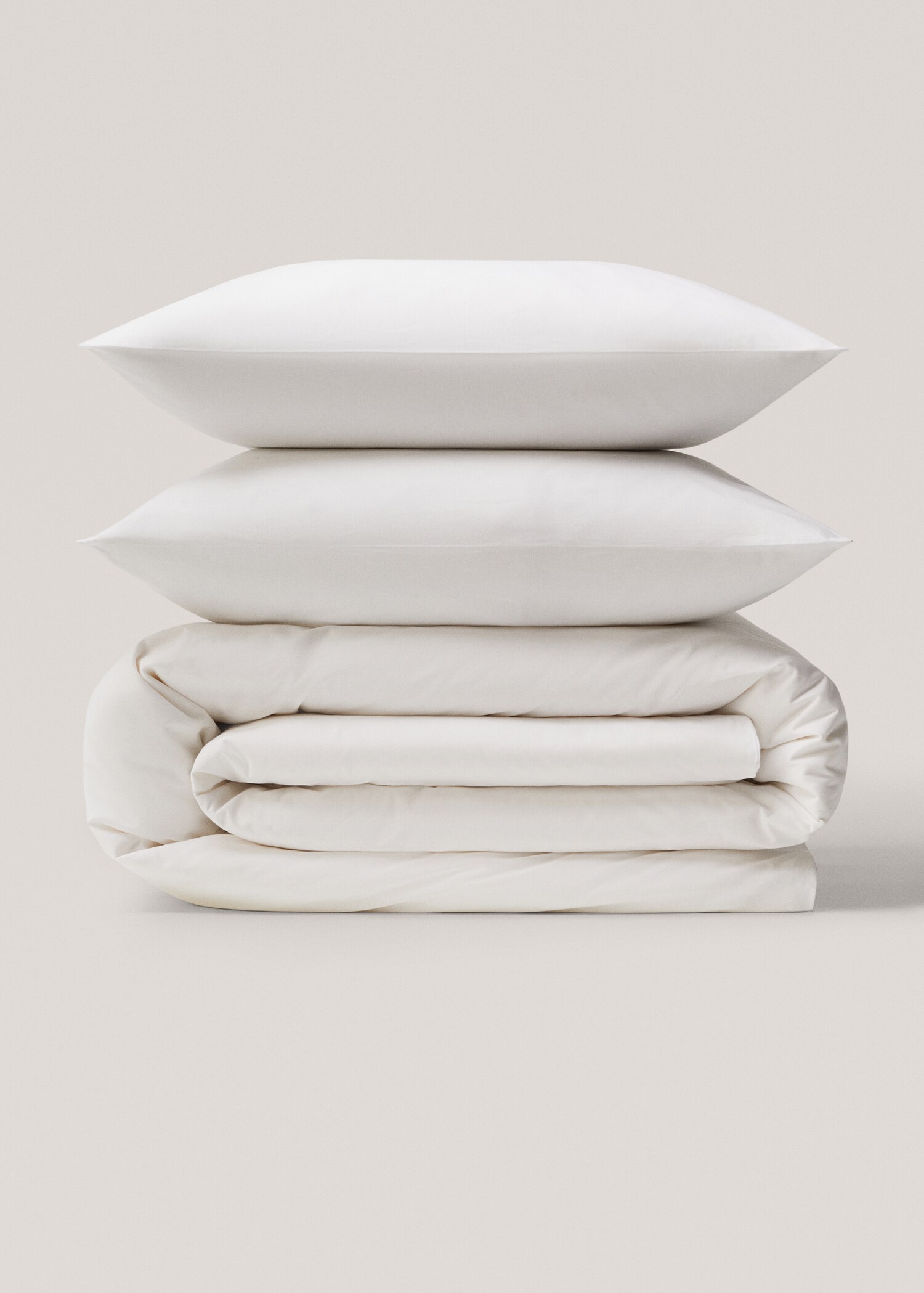 180-thread percale cotton duvet cover for queen bed - Article without model