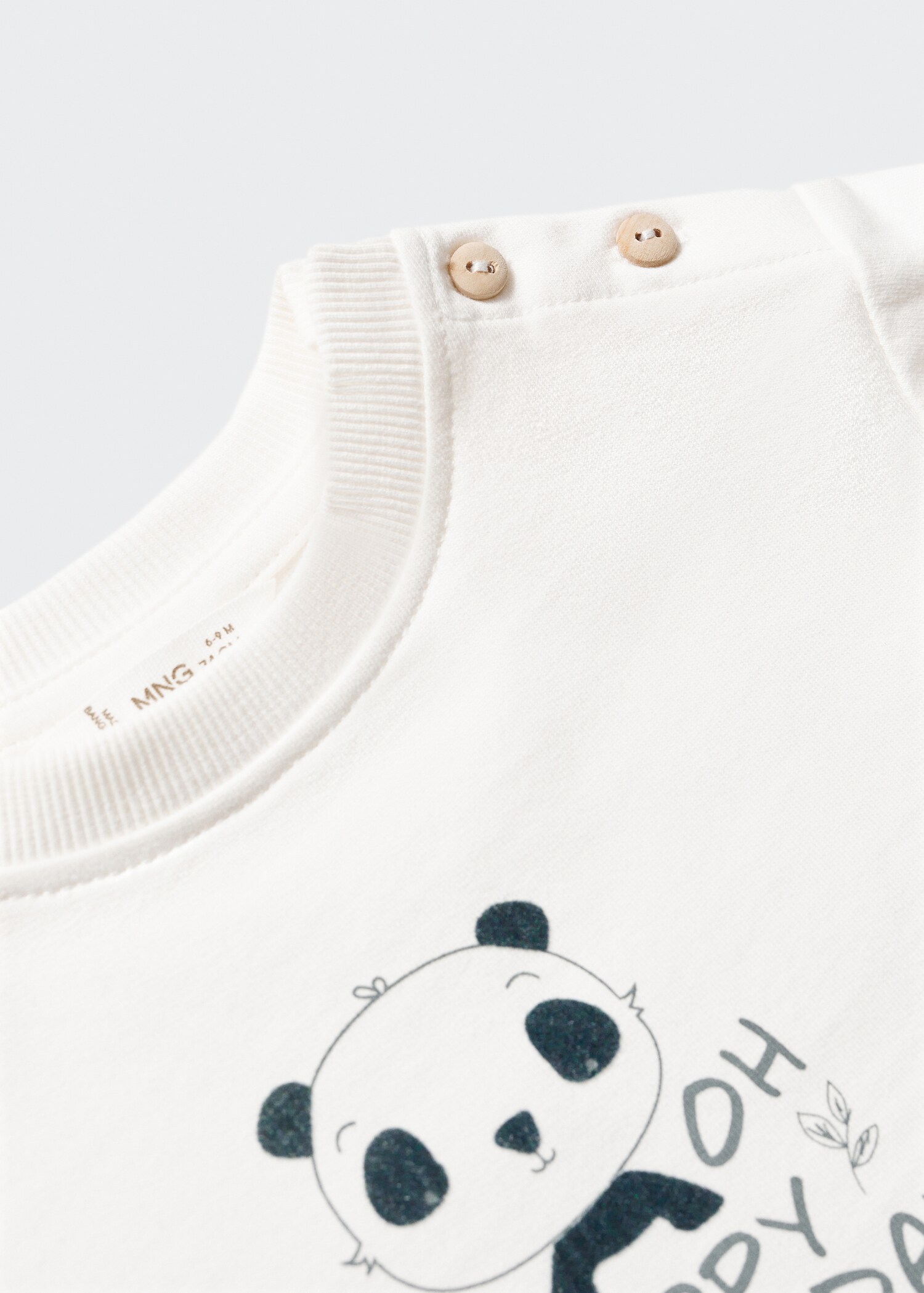 Gemustertes Baumwoll-Sweatshirt - Detail des Artikels 0