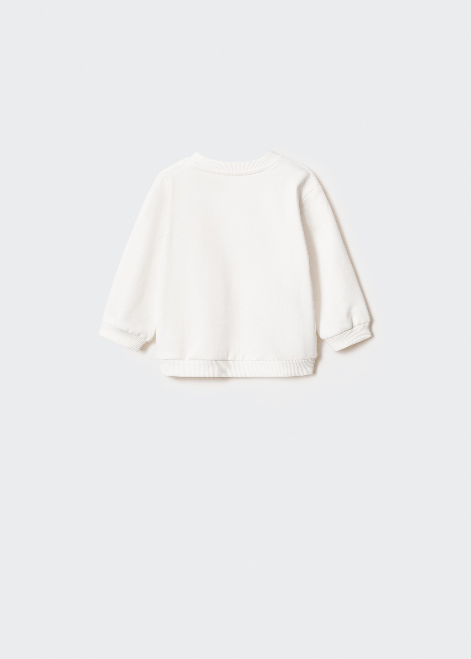 Gemustertes Baumwoll-Sweatshirt - Rückseite des Artikels