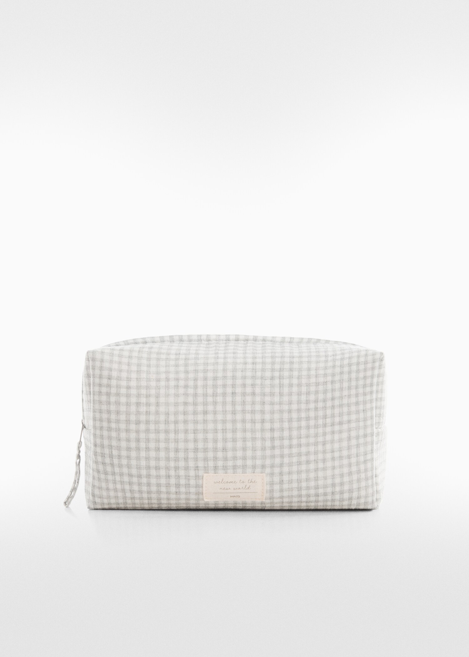 Pochette cosmétique à carreaux vichy - Article sans modèle