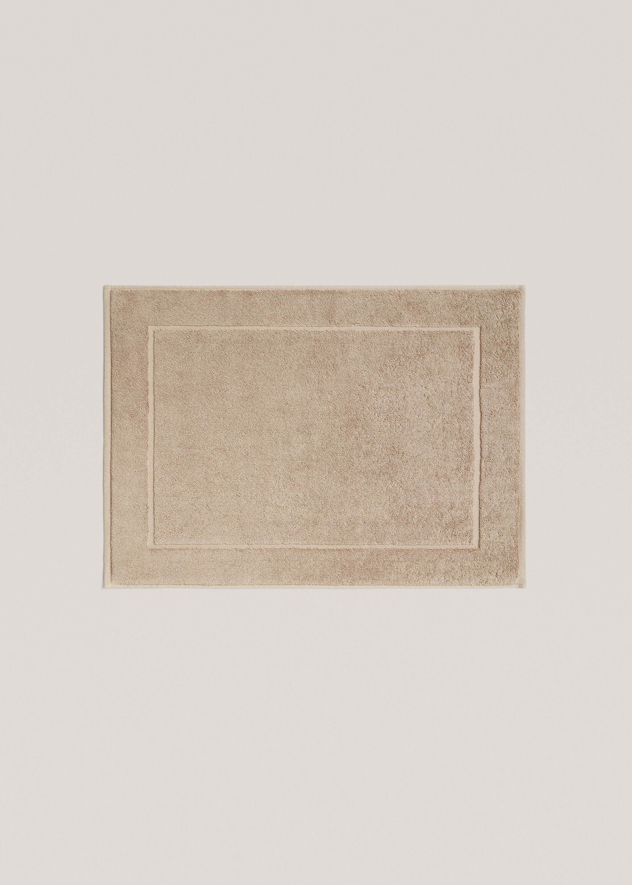 100% cotton bath mat - Article without model, Brown. Ref: 57024786-00.