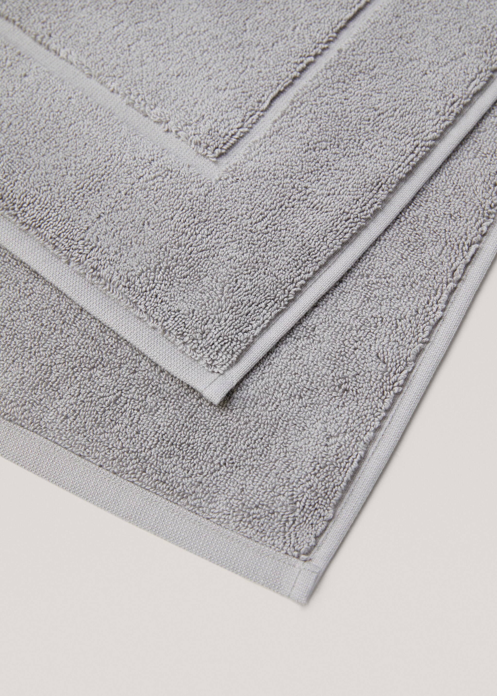 100% cotton bath mat - Details of the article 2, Medium Brown. Ref: 57024786-00.